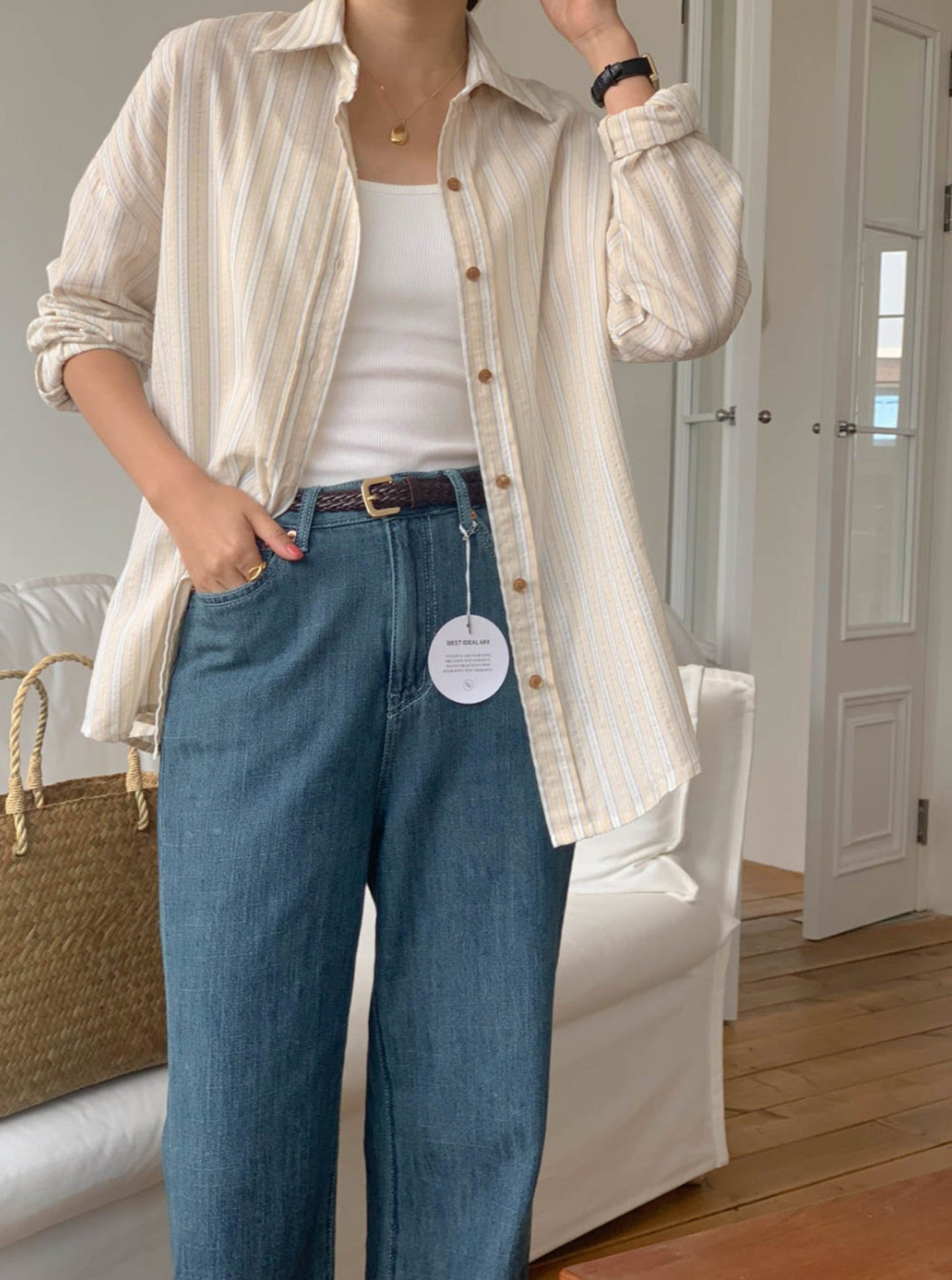 Oversized Stripe Shirt