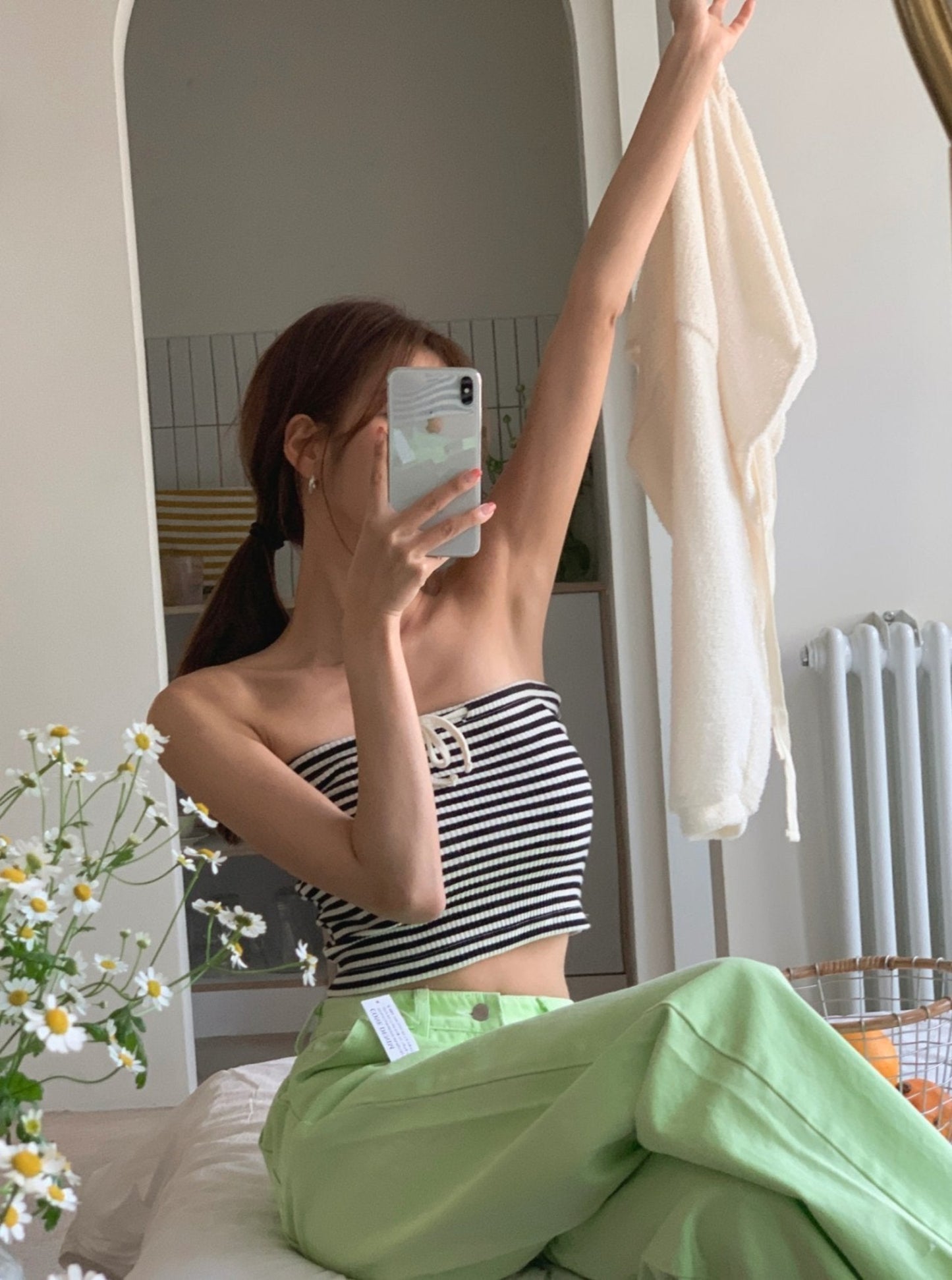 Stripe Rib Tube Top