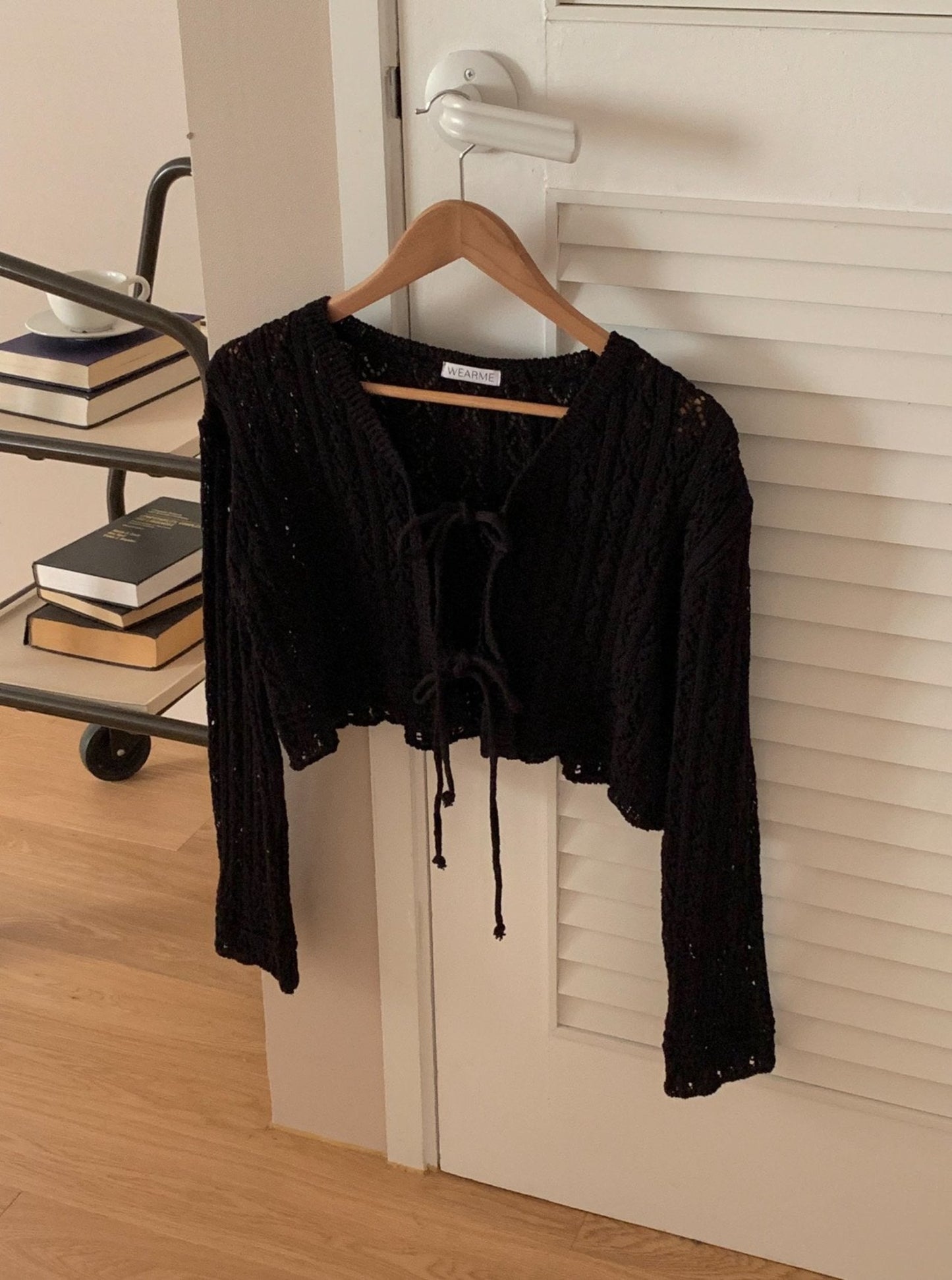 Bolero Eyelet Cardigan