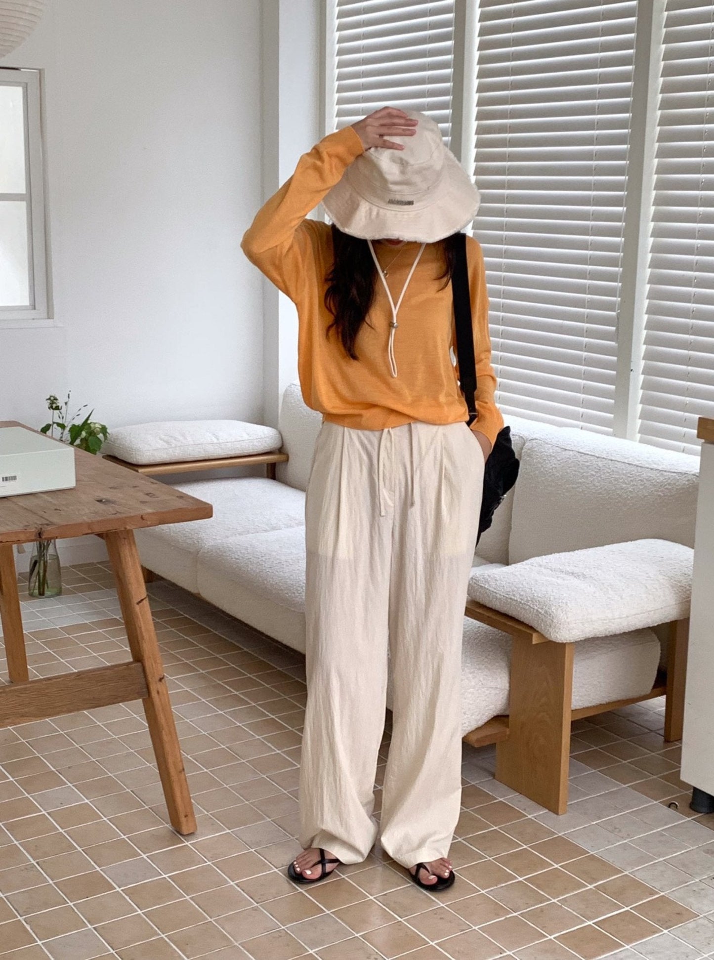 Linen Knit Top