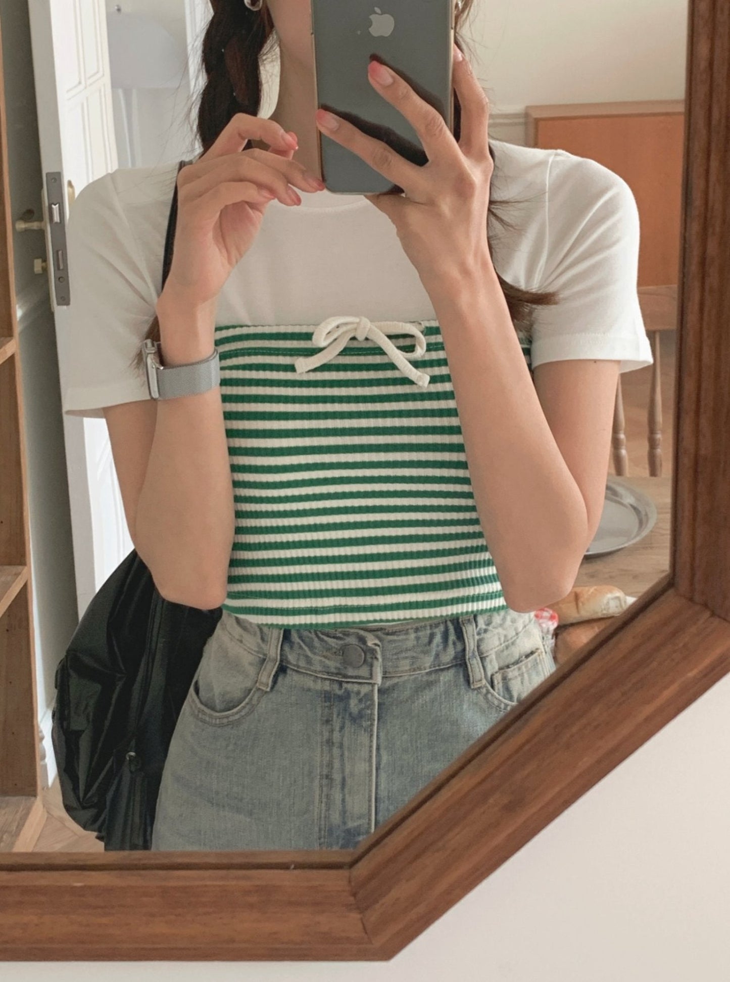 Stripe Rib Tube Top