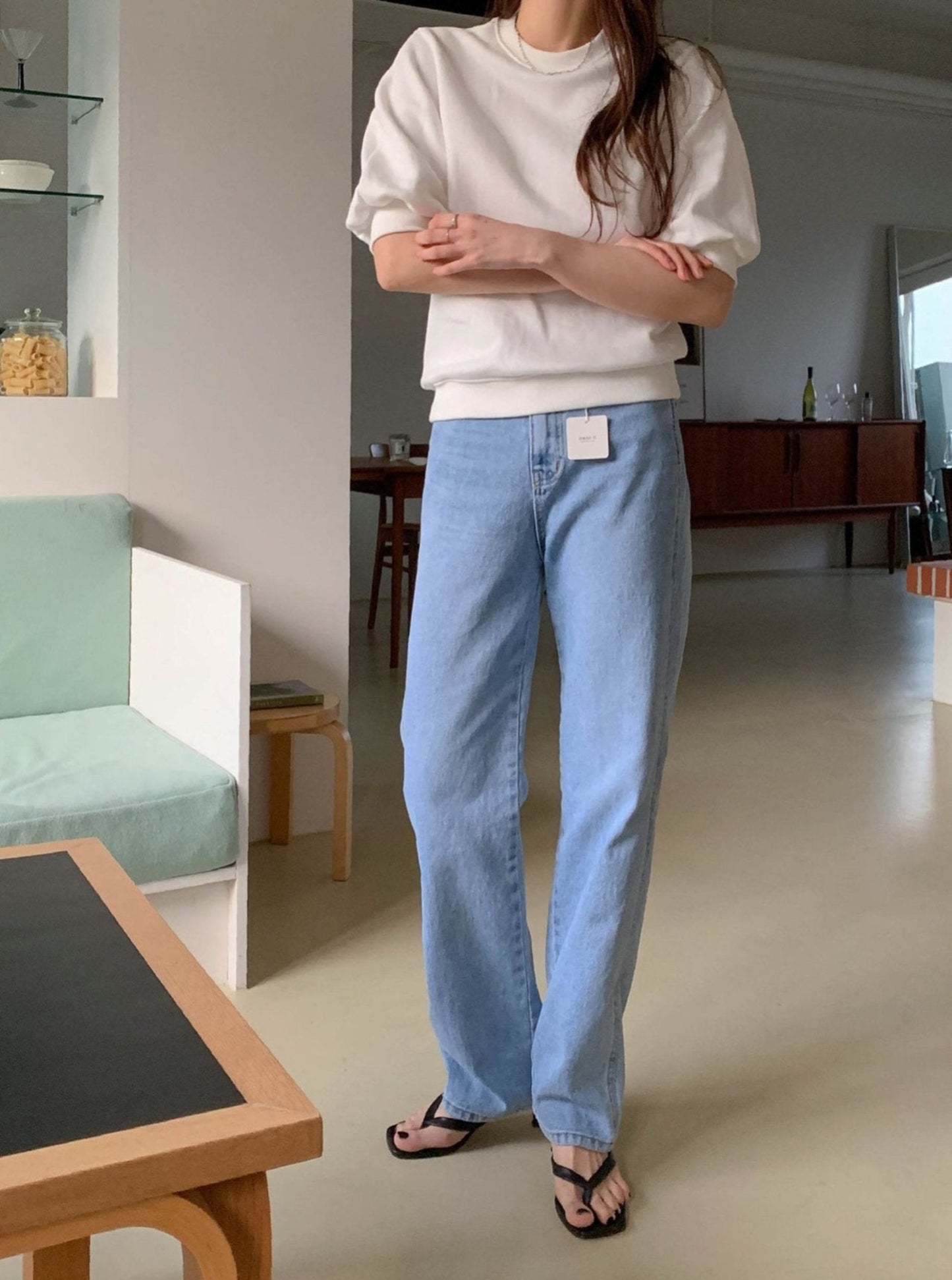 Denim Straight Jeans