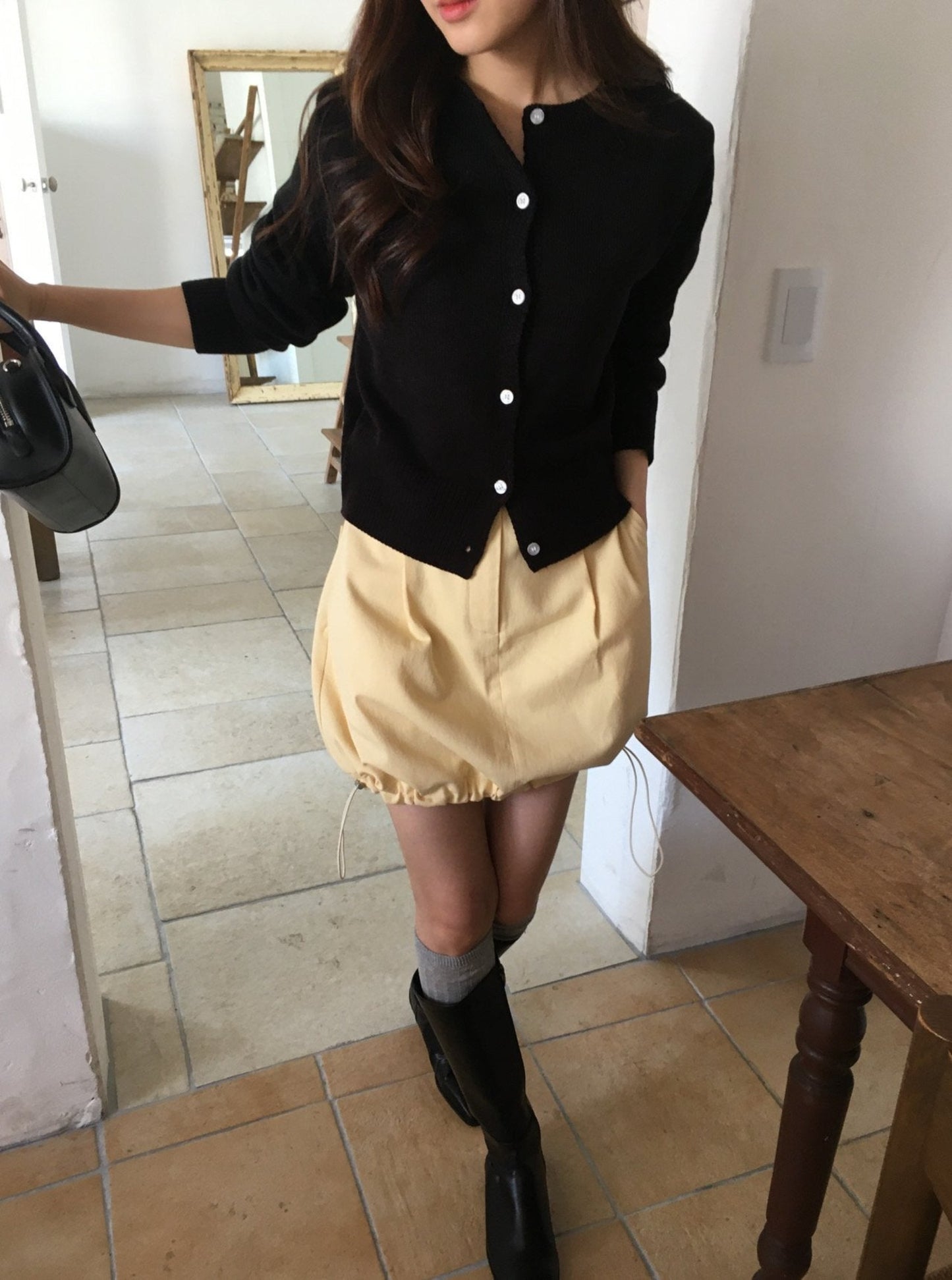 Basic Crew Neck Cardigan