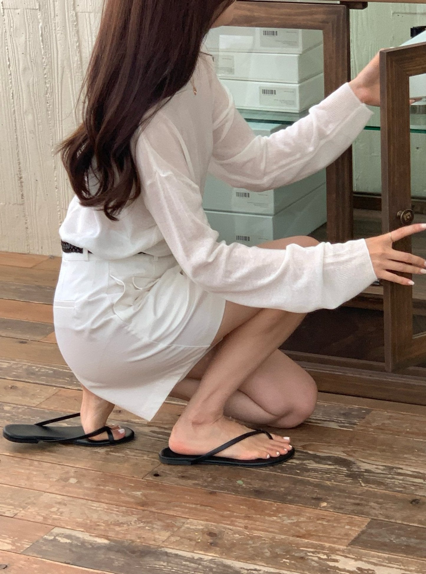 Linen Knit Top