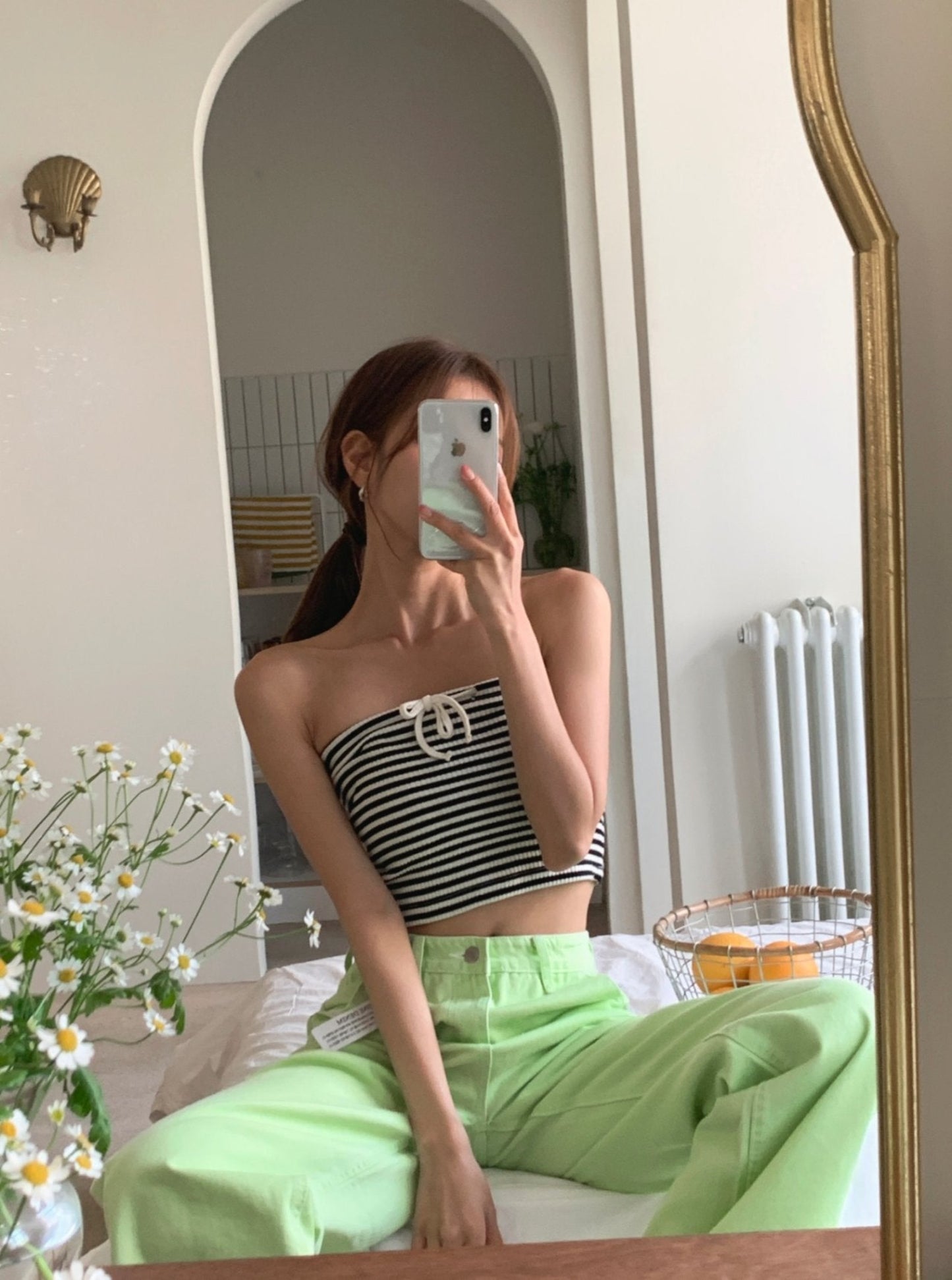 Stripe Rib Tube Top