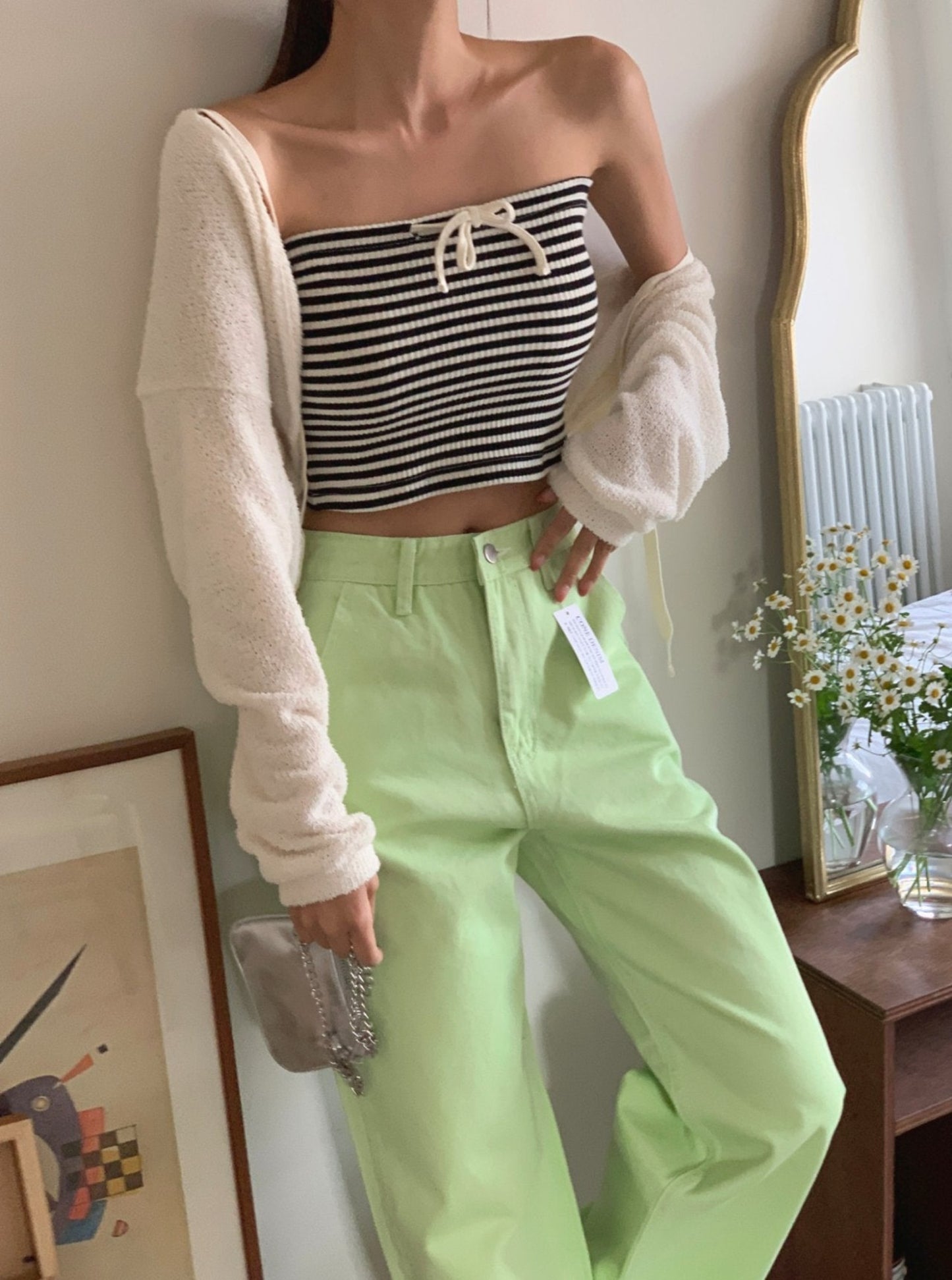 Stripe Rib Tube Top