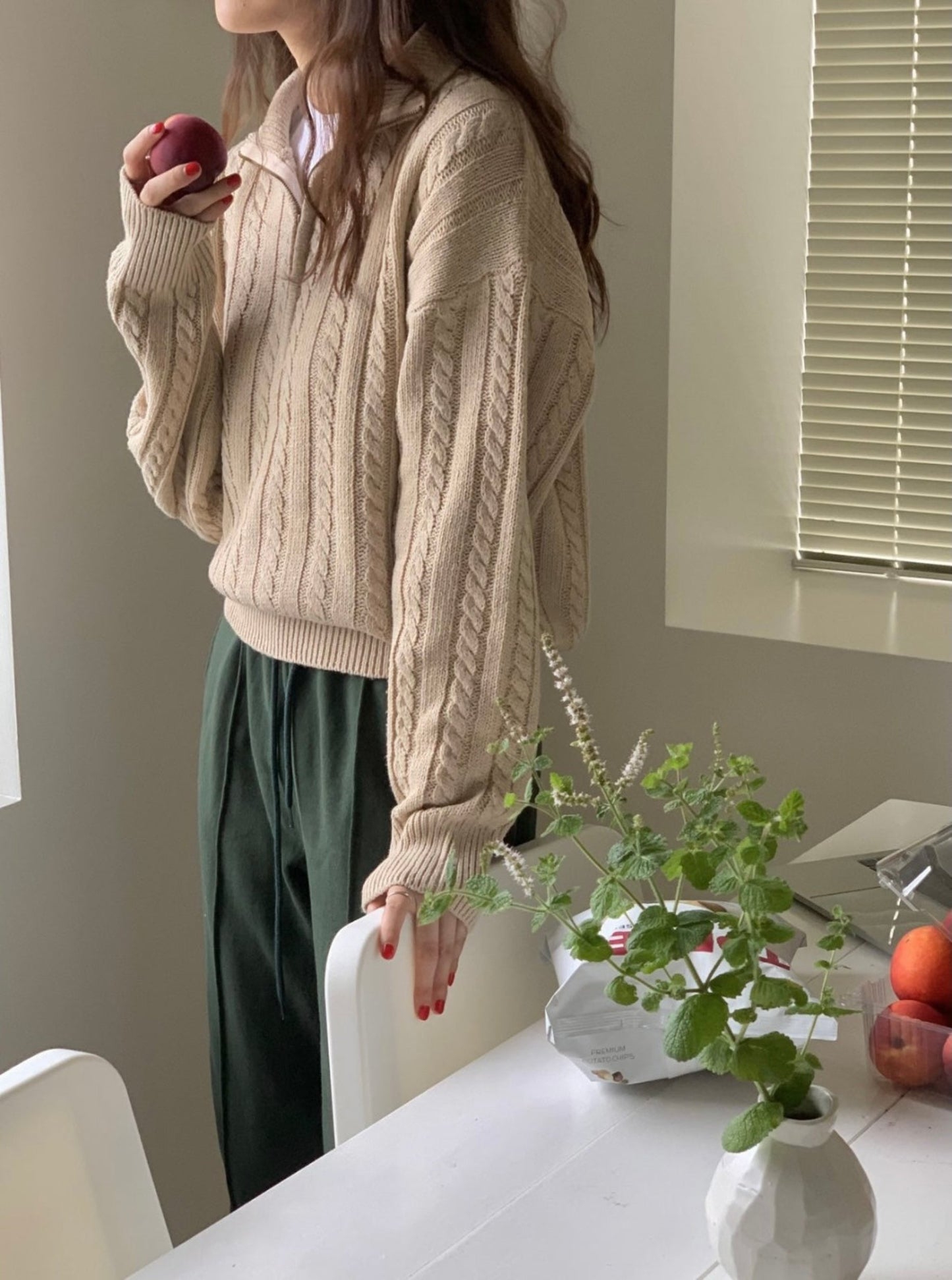Cabel Half Zip Sweater