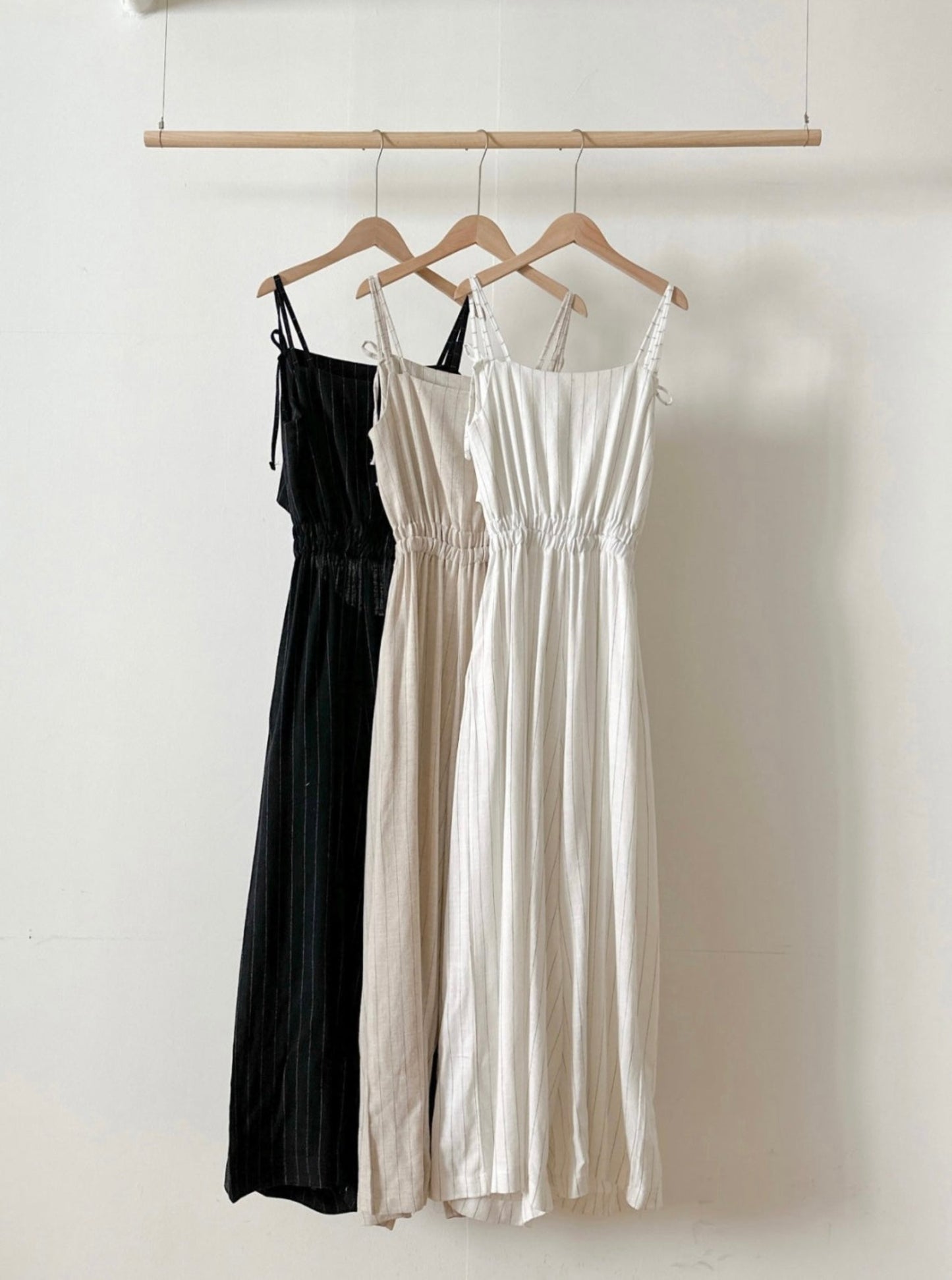 Stripe Back Open Wide Jumpsuit