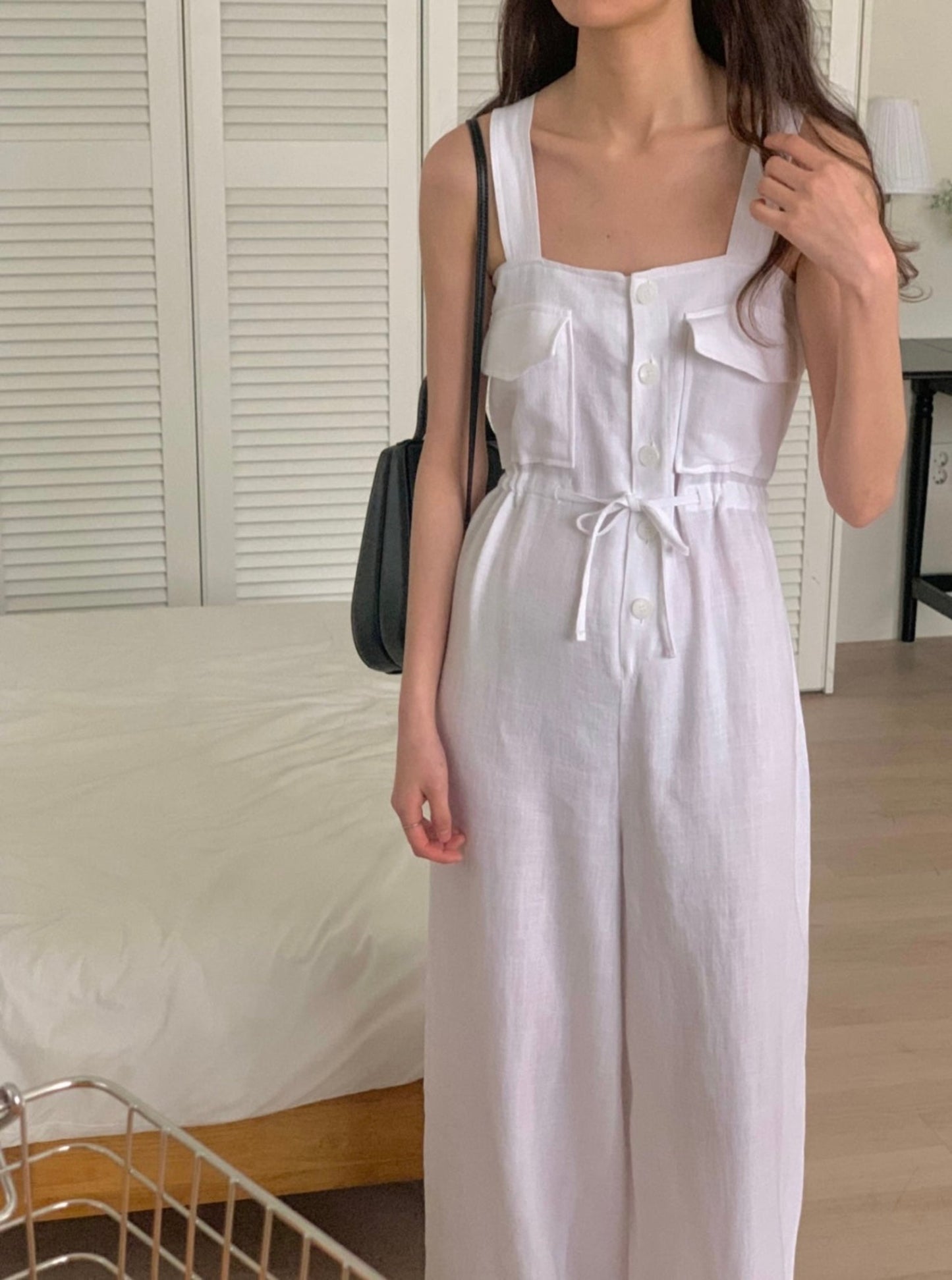 Sleeveless Linen Jumpsuit