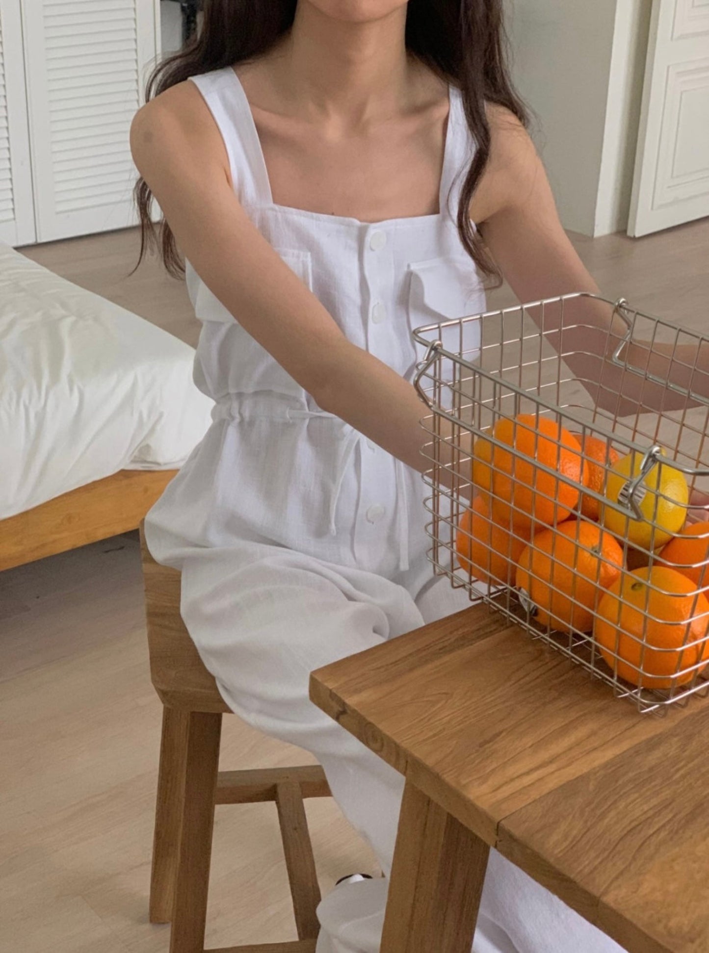 Sleeveless Linen Jumpsuit