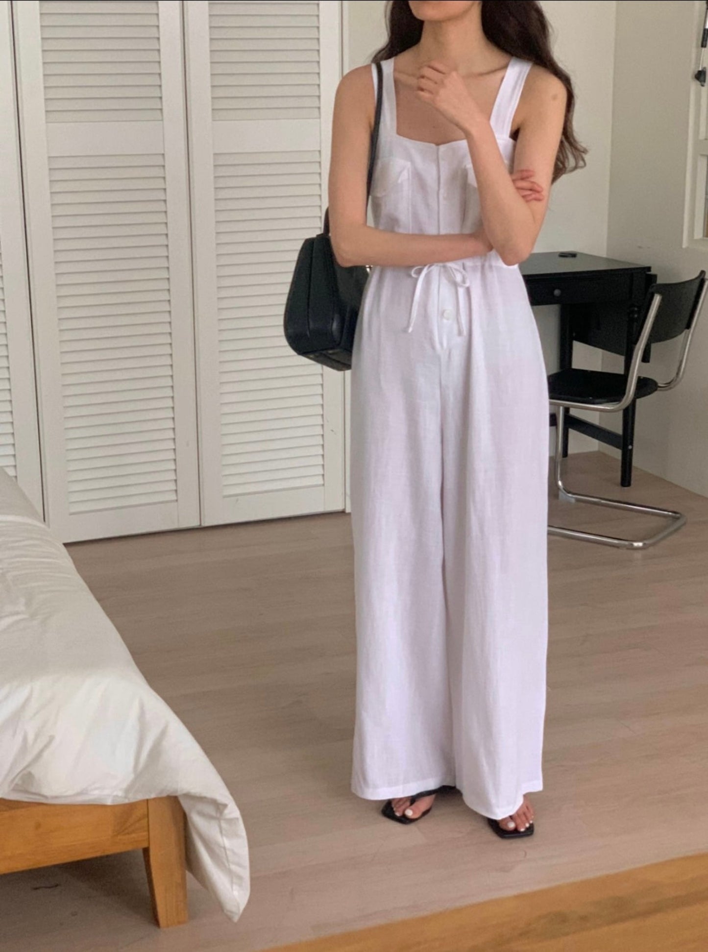 Sleeveless Linen Jumpsuit