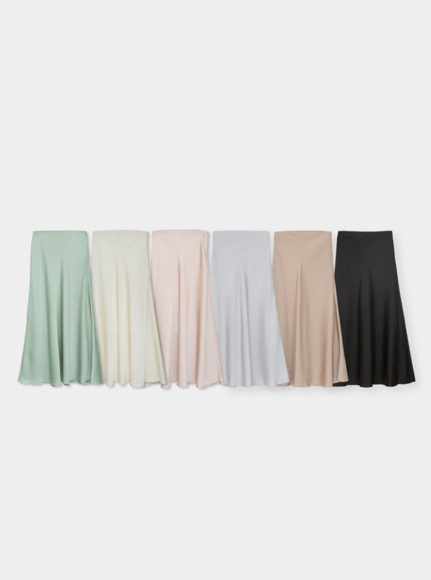 Satin Midi Skirt