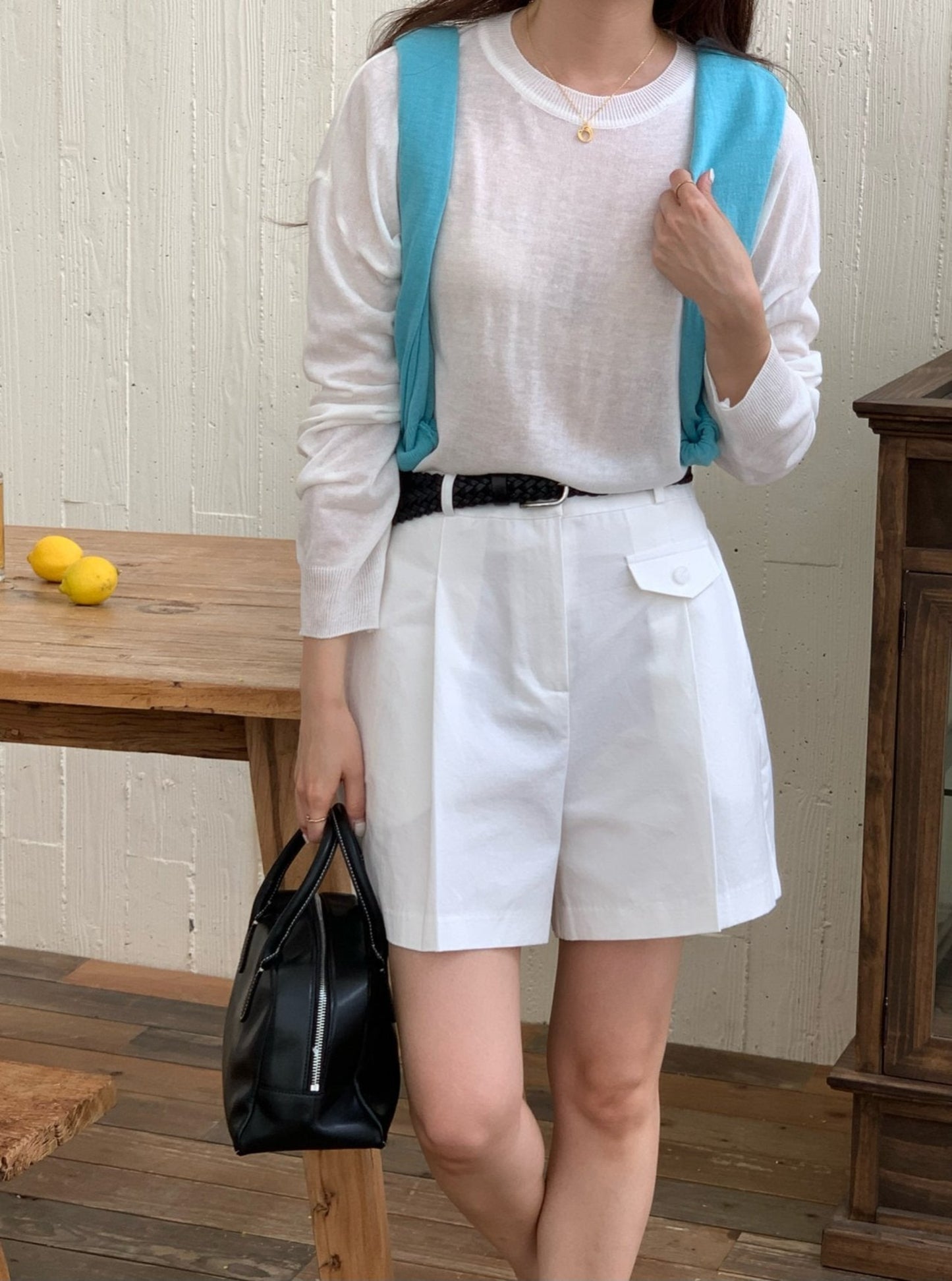 Linen Knit Top