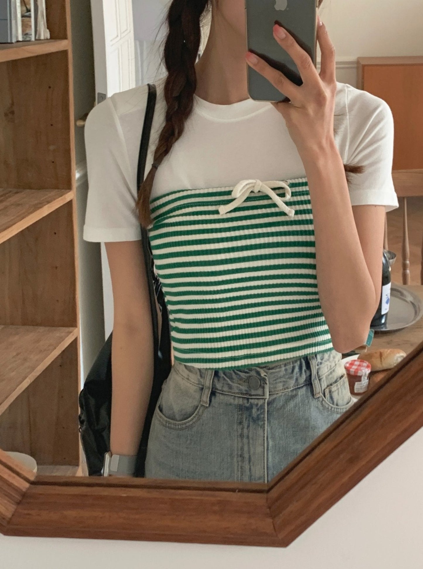 Stripe Rib Tube Top