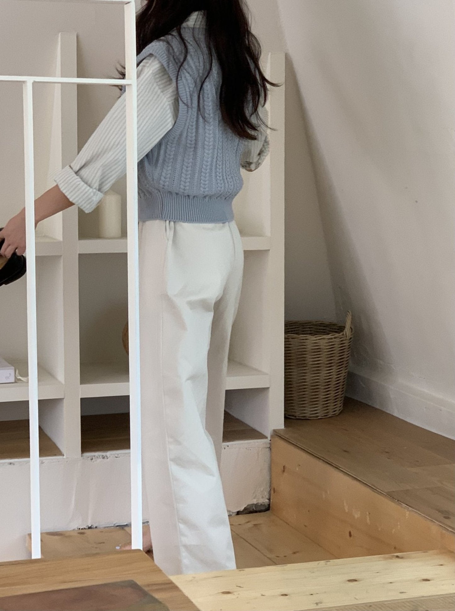 Cotton Pleated Trouser