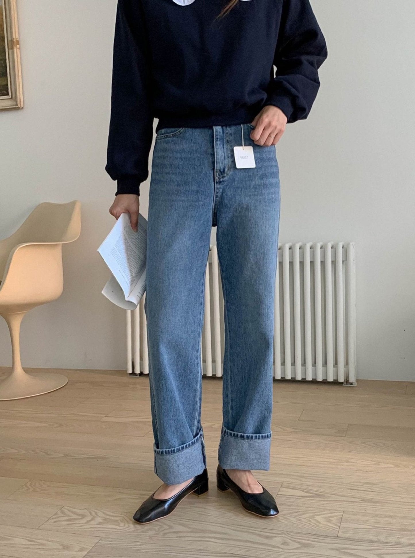 Denim Straight Jeans