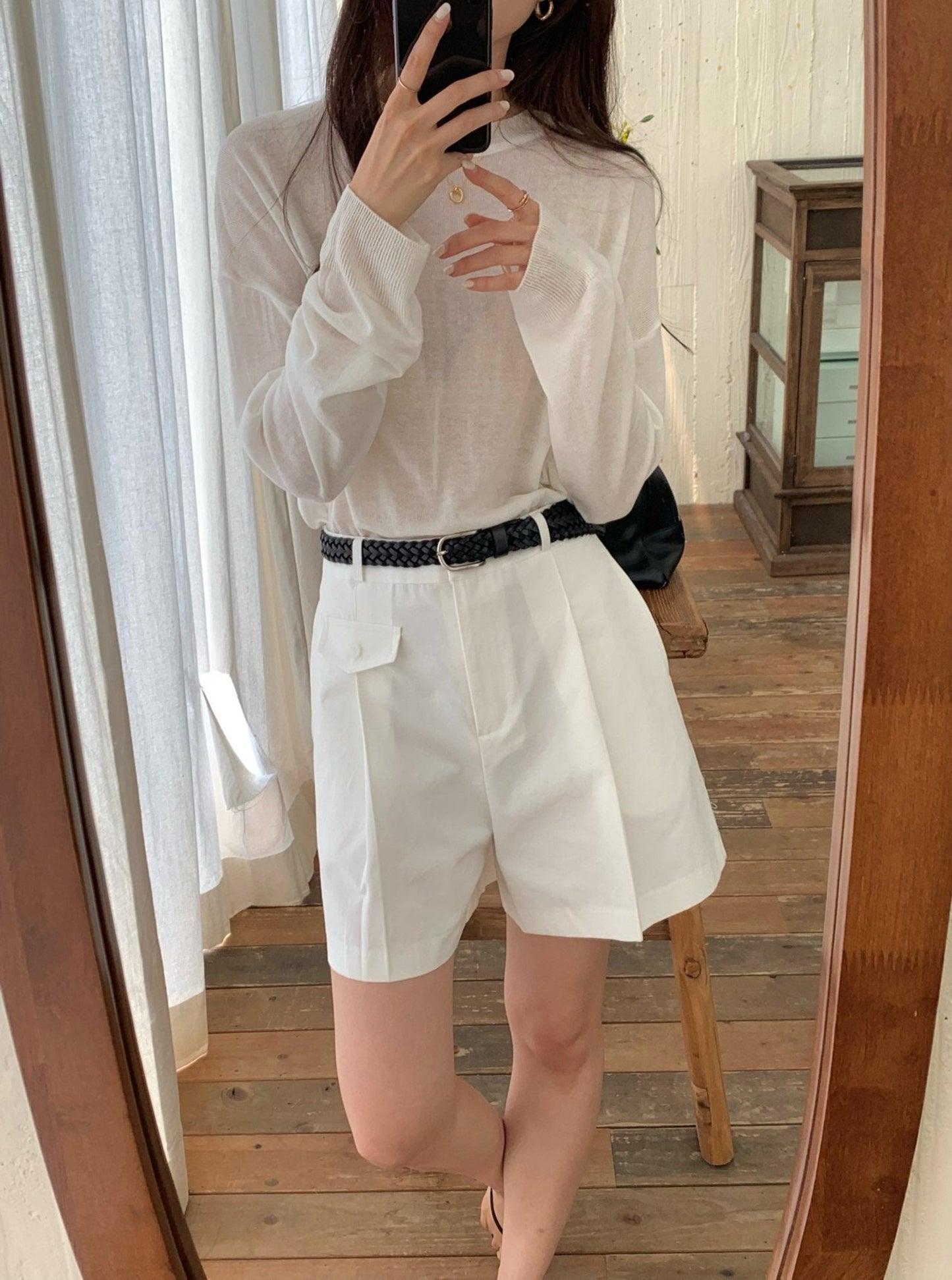 Linen Knit Top