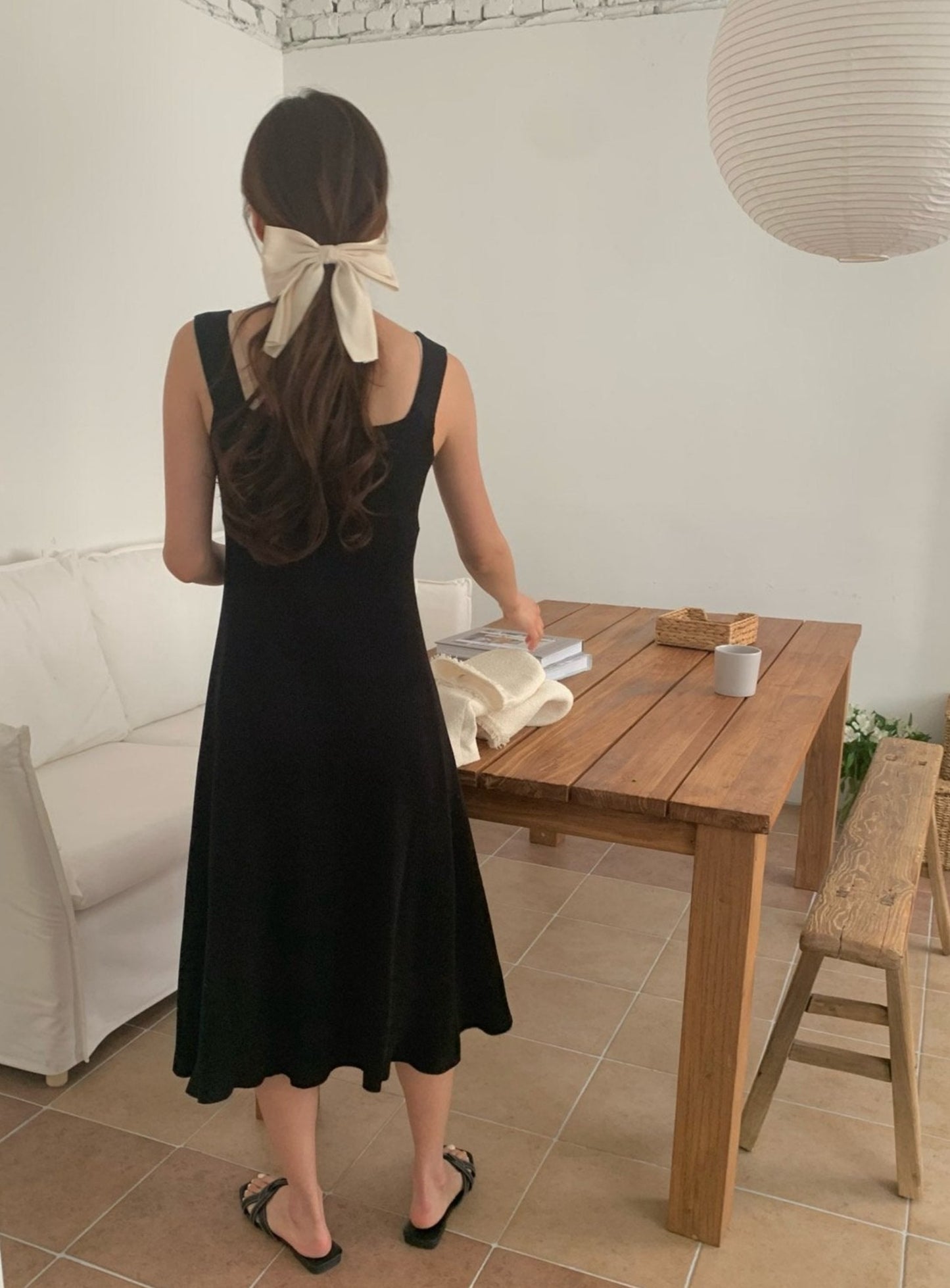 Sleeveless Knit Midi Dress