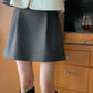 Pleats Skirt With Belt Set