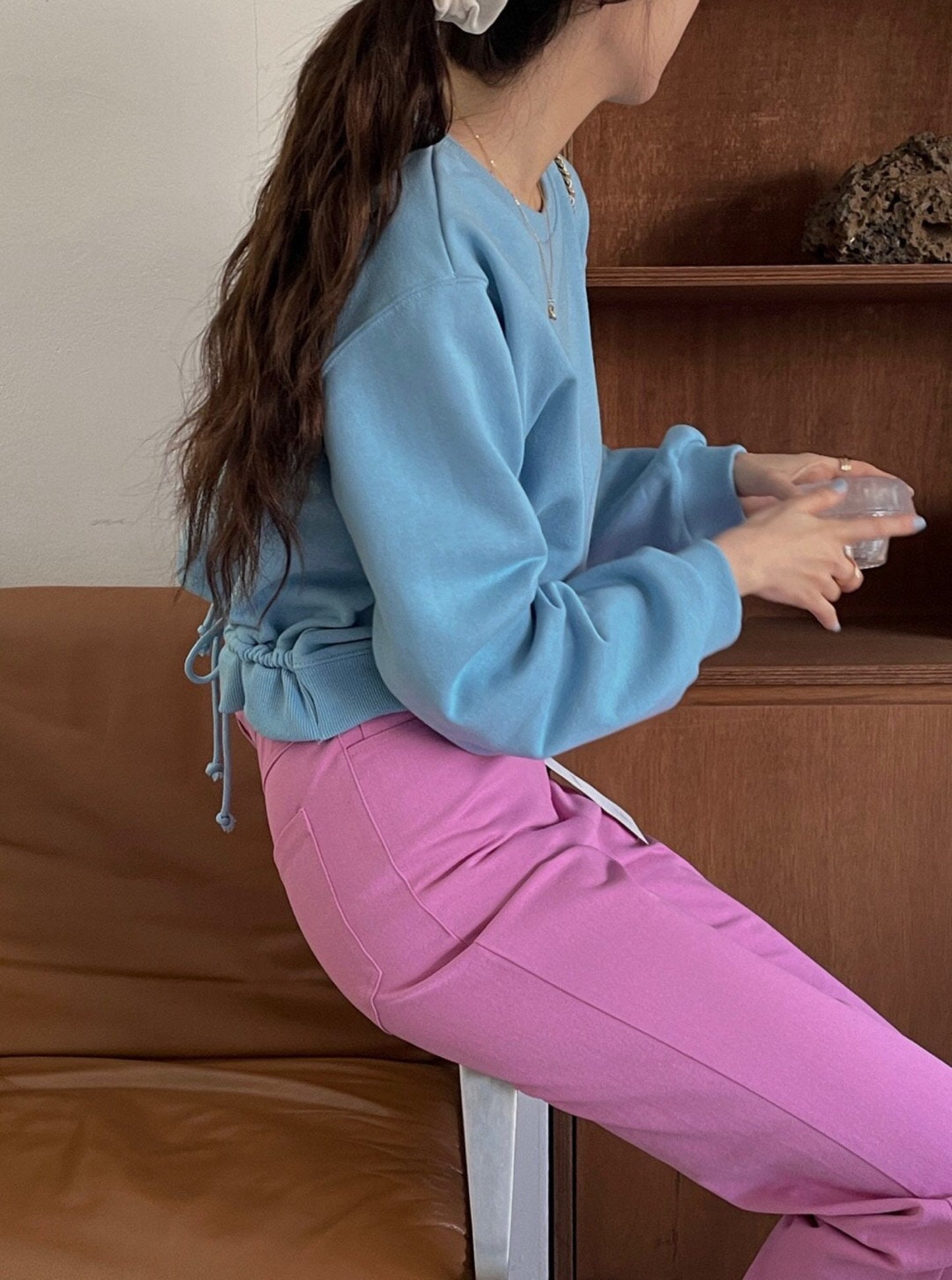 Backless Sweatshirt
