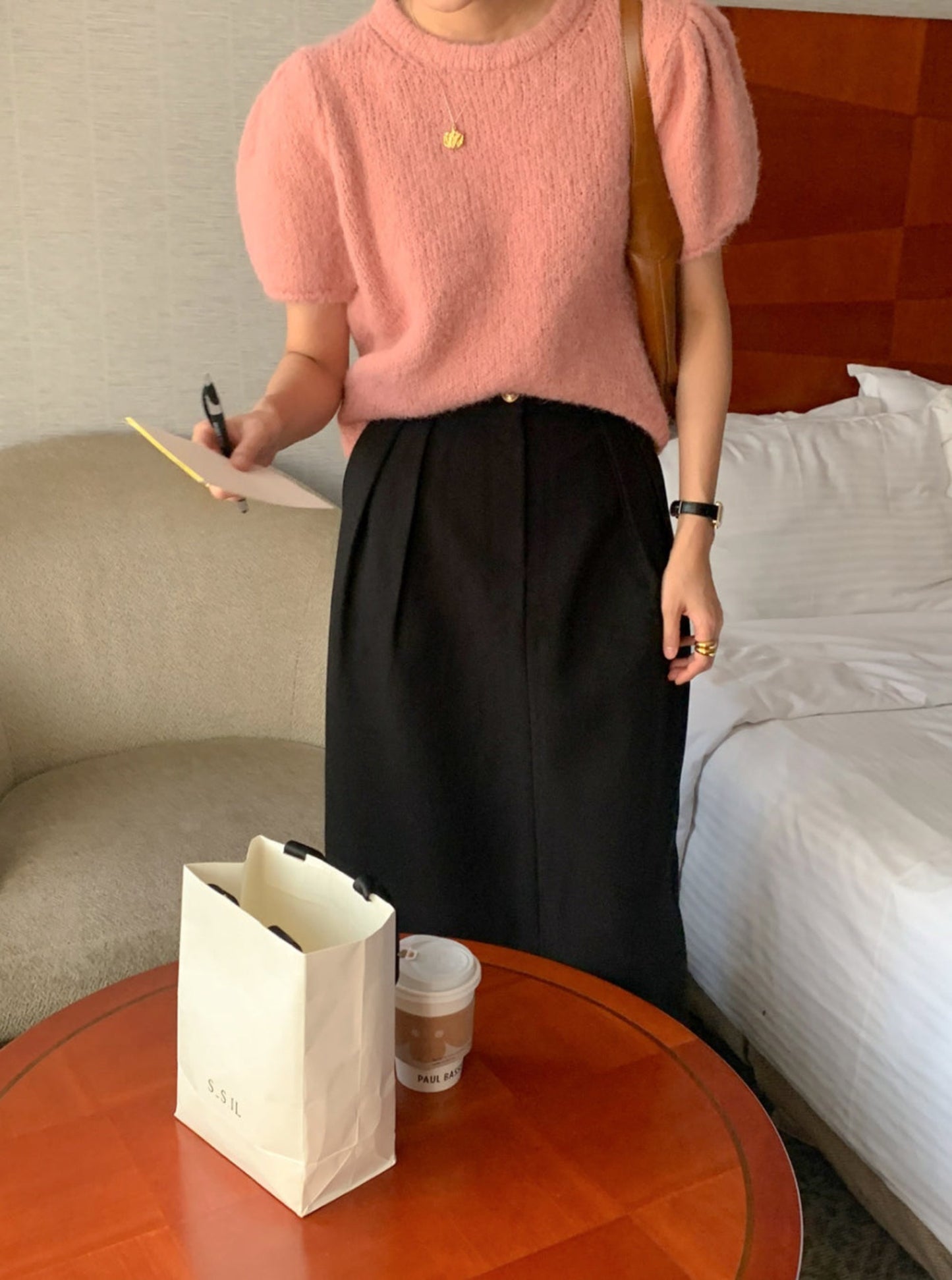 Puff Wool Knit Top