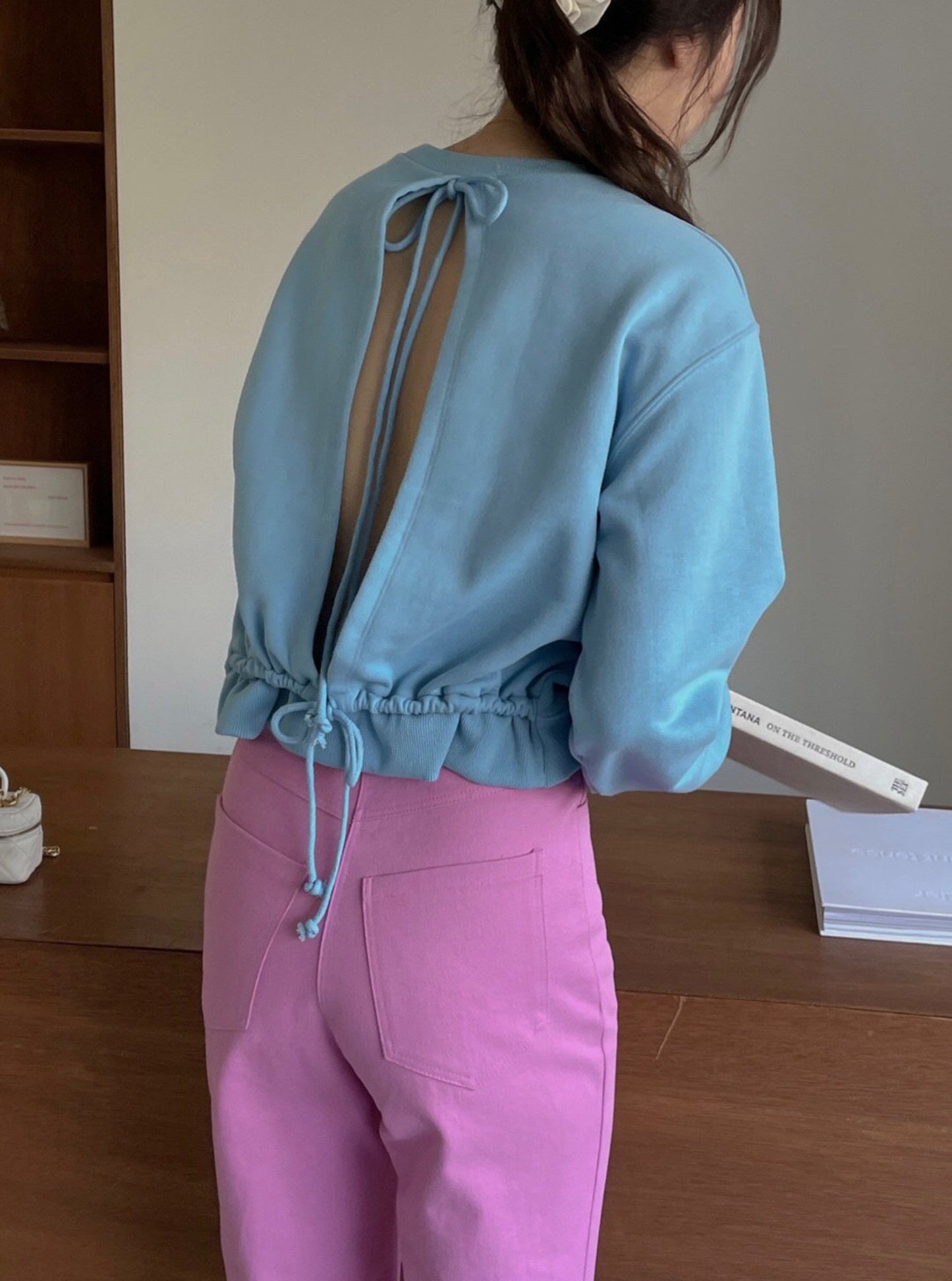 Backless Sweatshirt