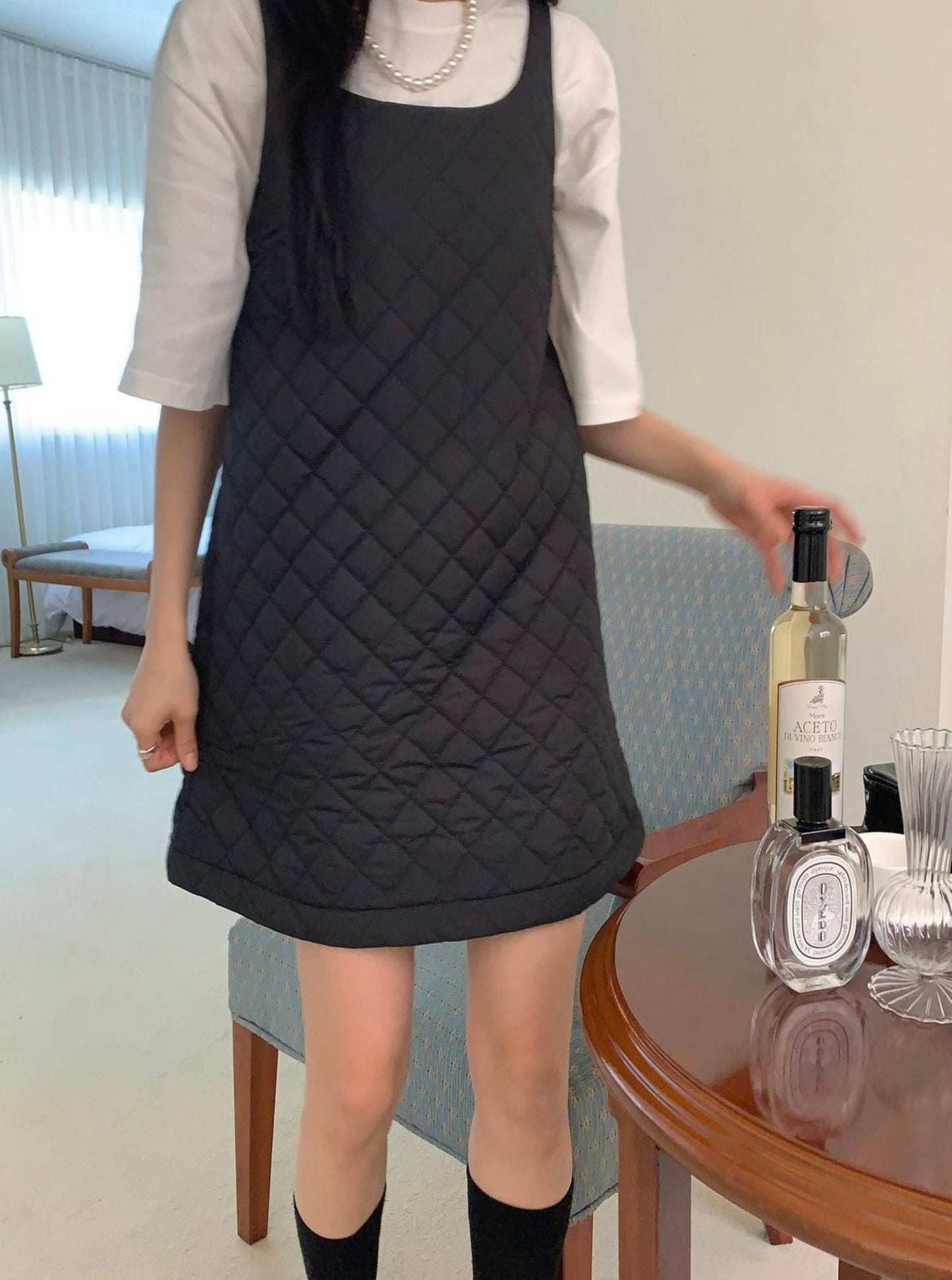Quilted Sleeveless Dress