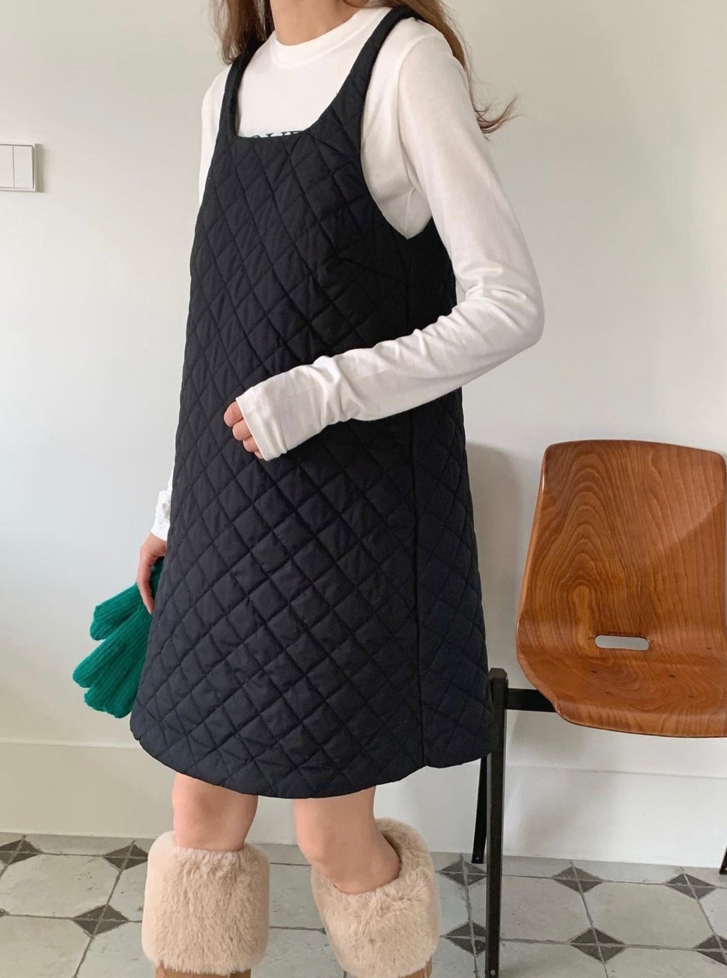 Quilted Sleeveless Dress