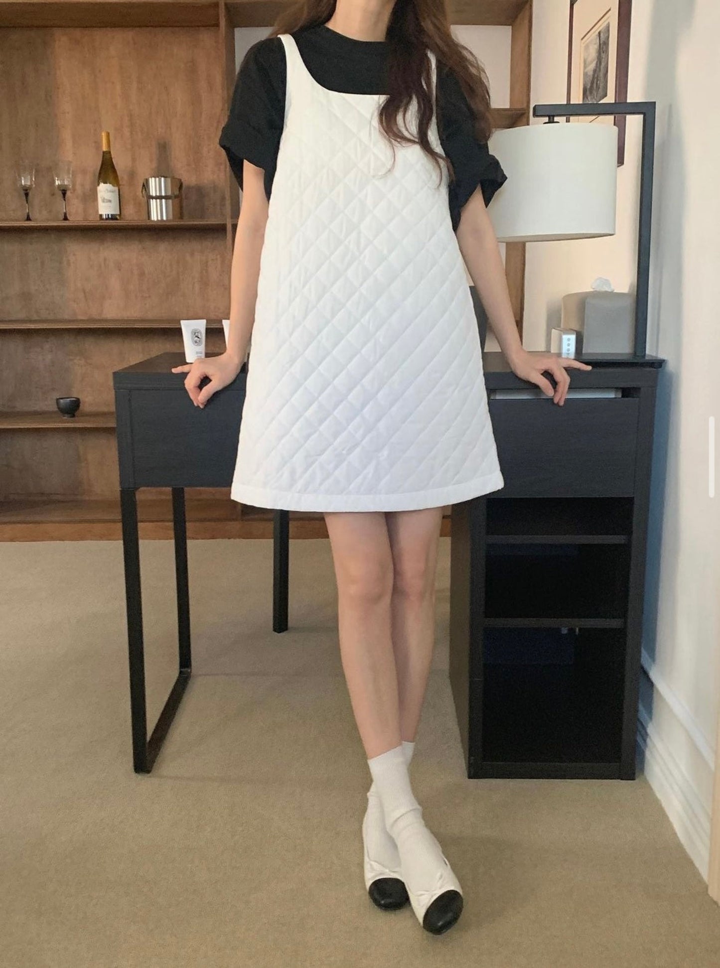 Quilted Sleeveless Dress