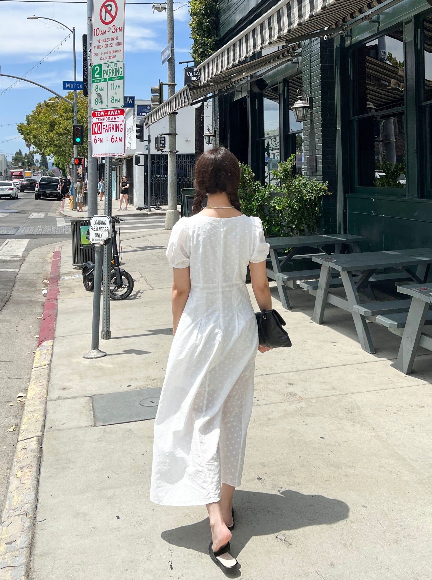 Square Neck Embroidered Maxi Dress