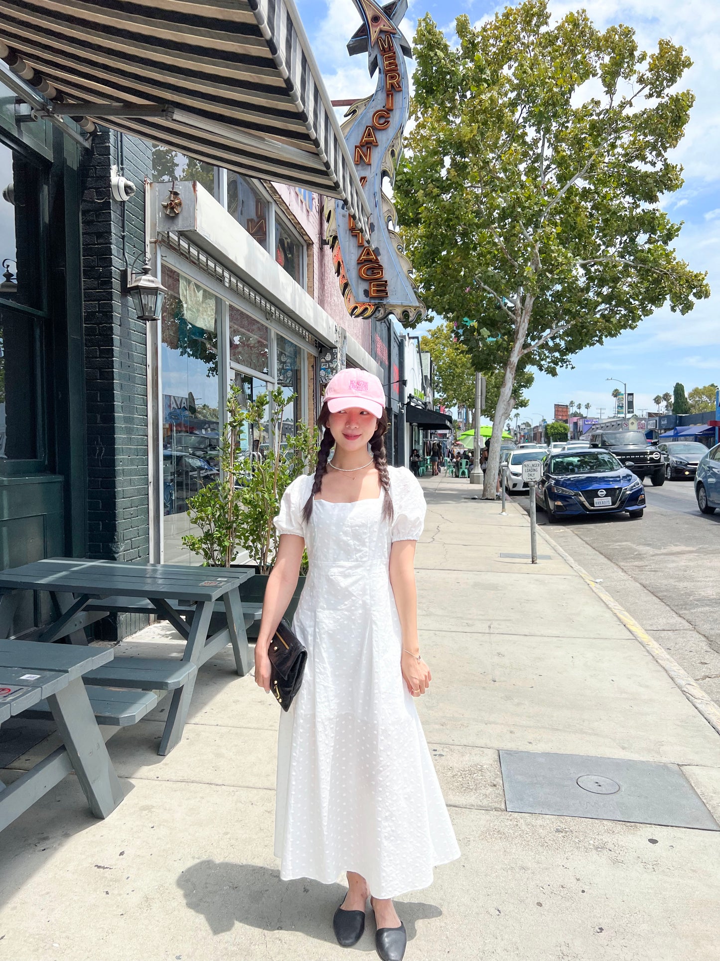 Square Neck Embroidered Maxi Dress