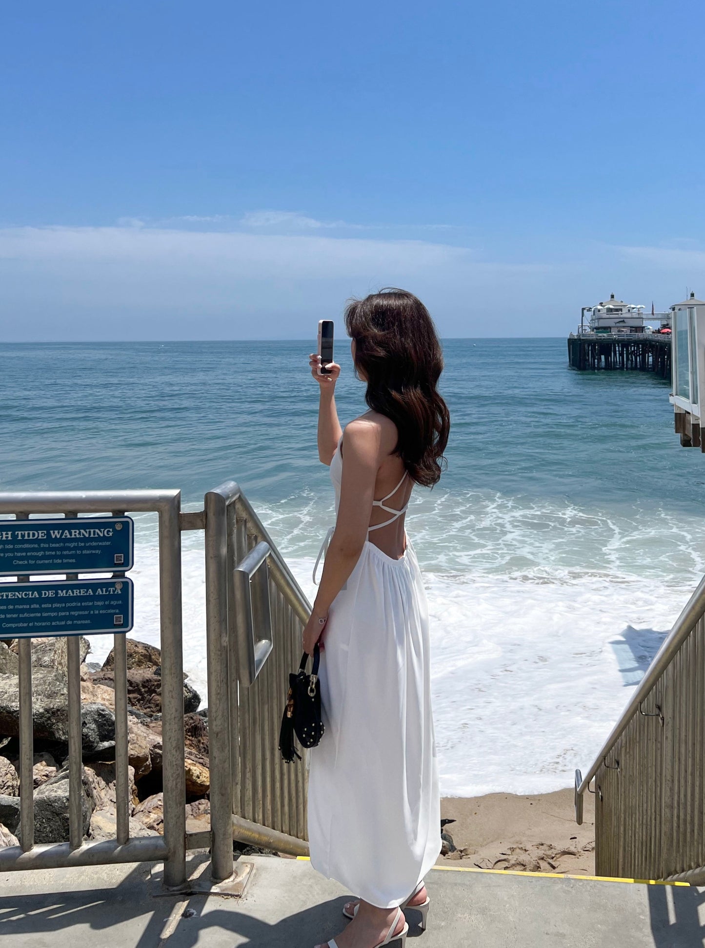 Criss Cross Tie Backless Dress