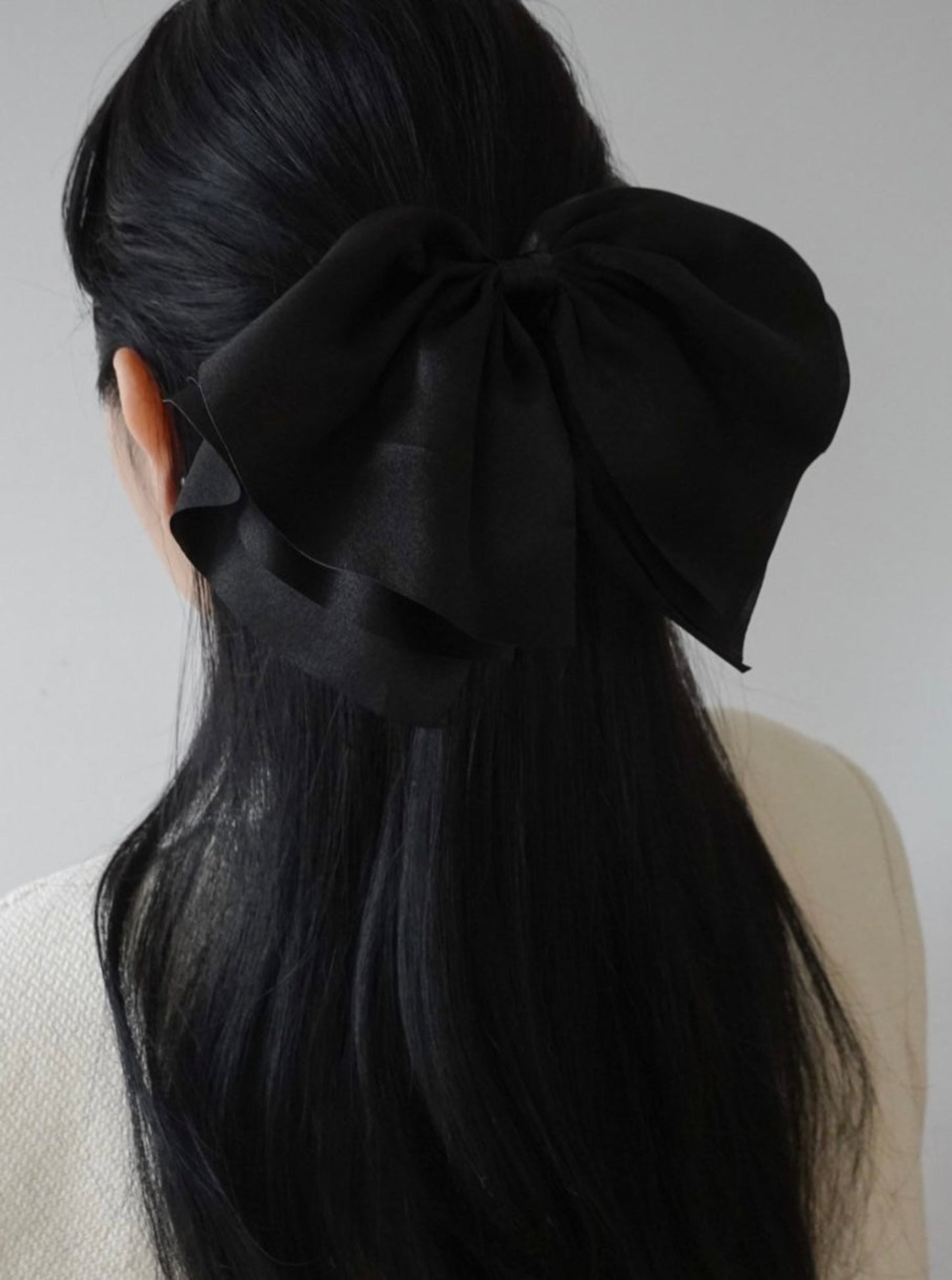 Satin Jumbo Bow Hair Clip