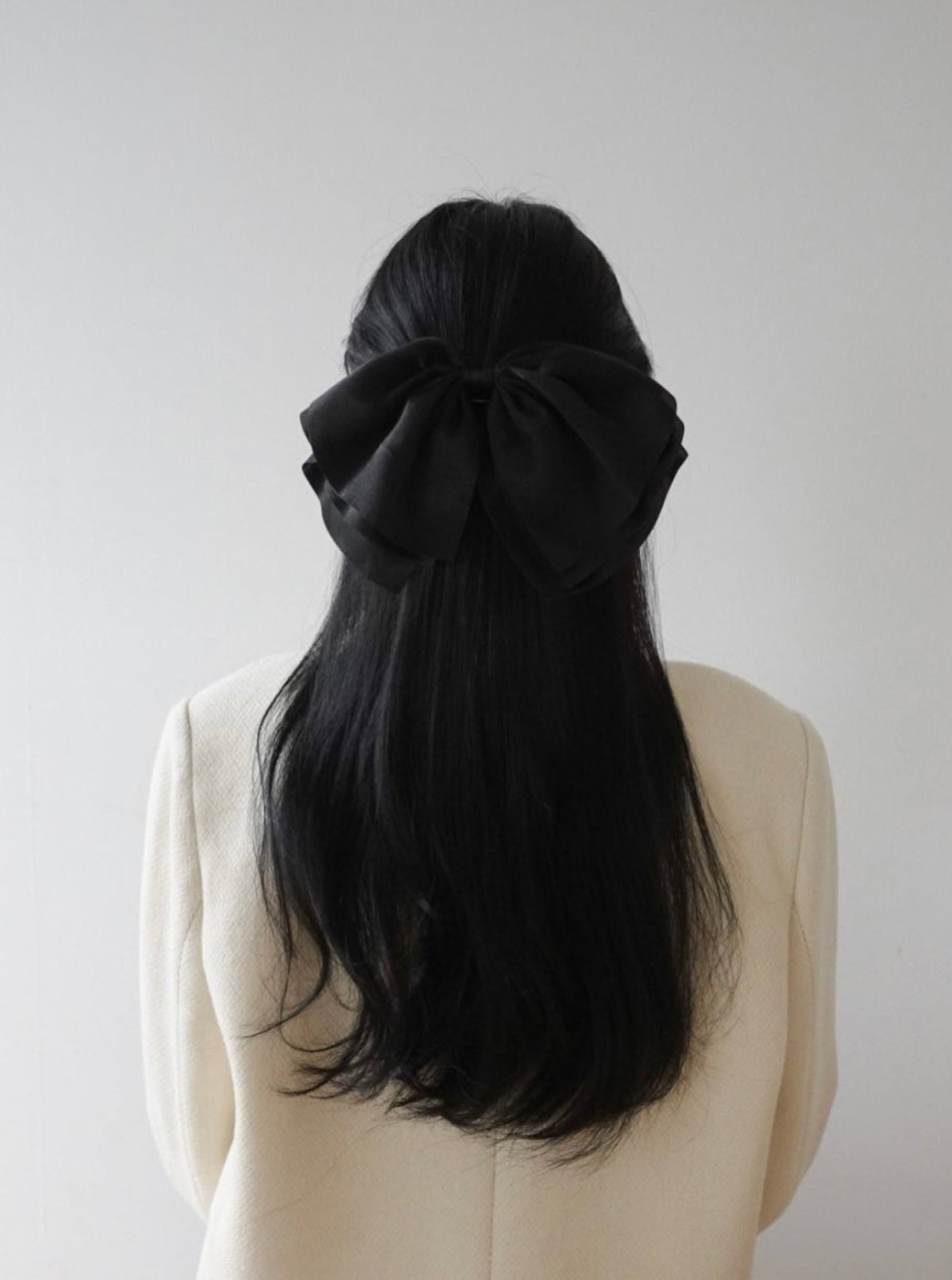 Satin Jumbo Bow Hair Clip