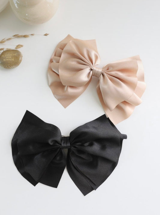 Satin Jumbo Bow Hair Clip