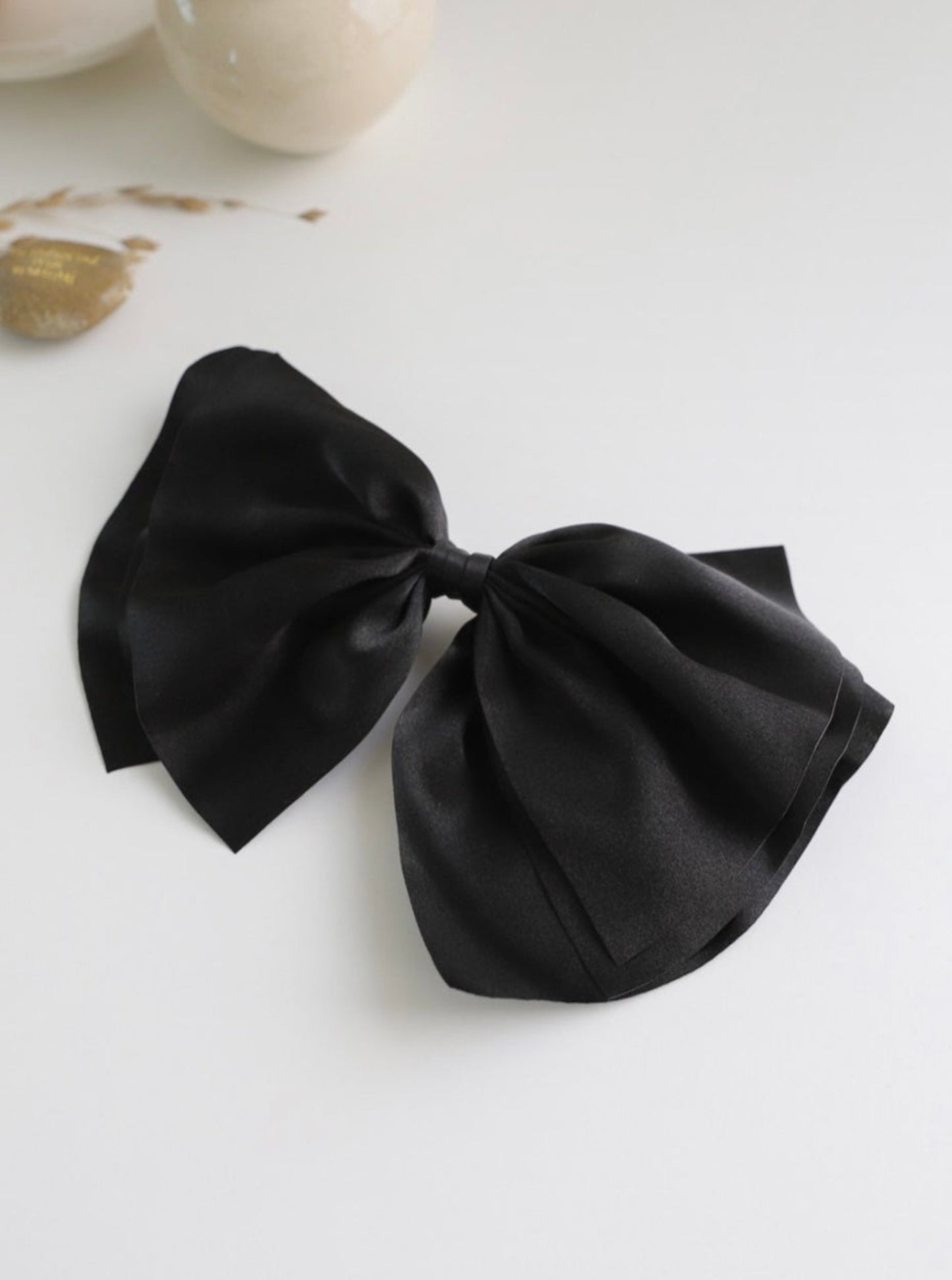 Satin Jumbo Bow Hair Clip