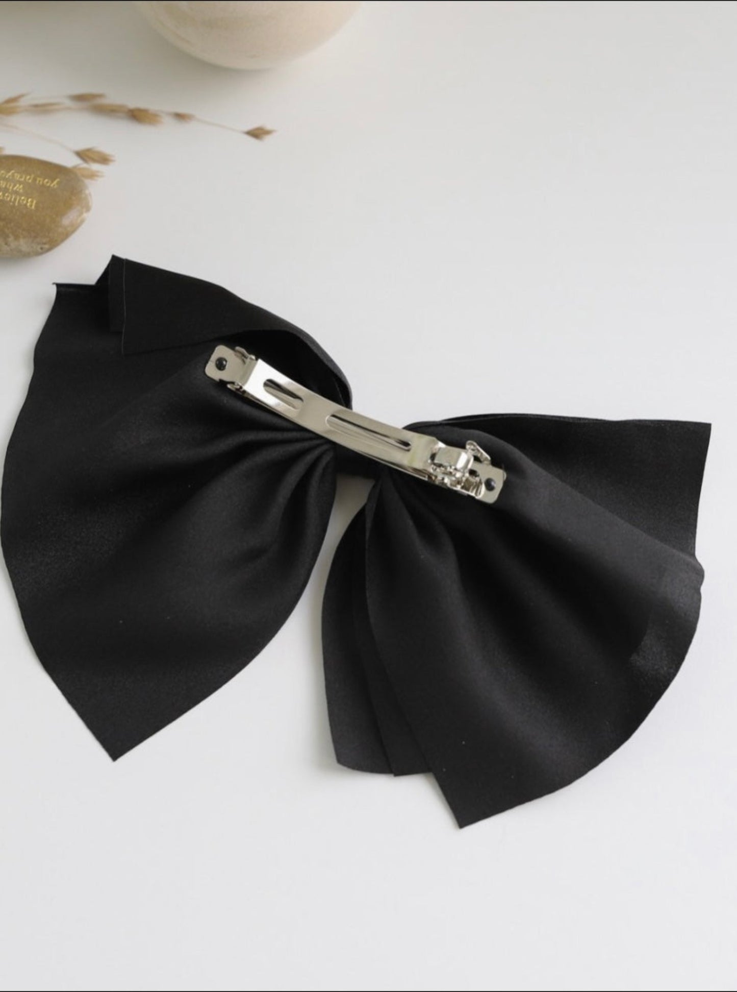 Satin Jumbo Bow Hair Clip