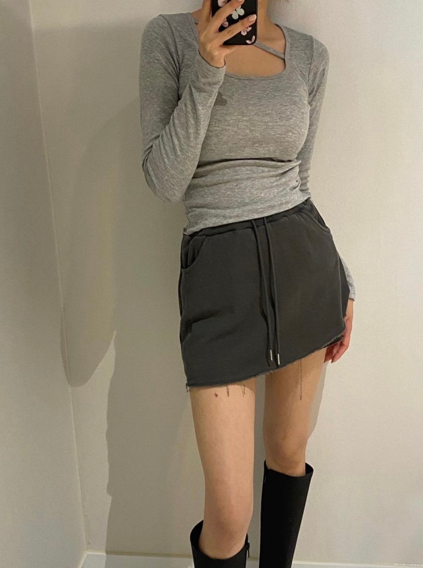 Washed Training Skort