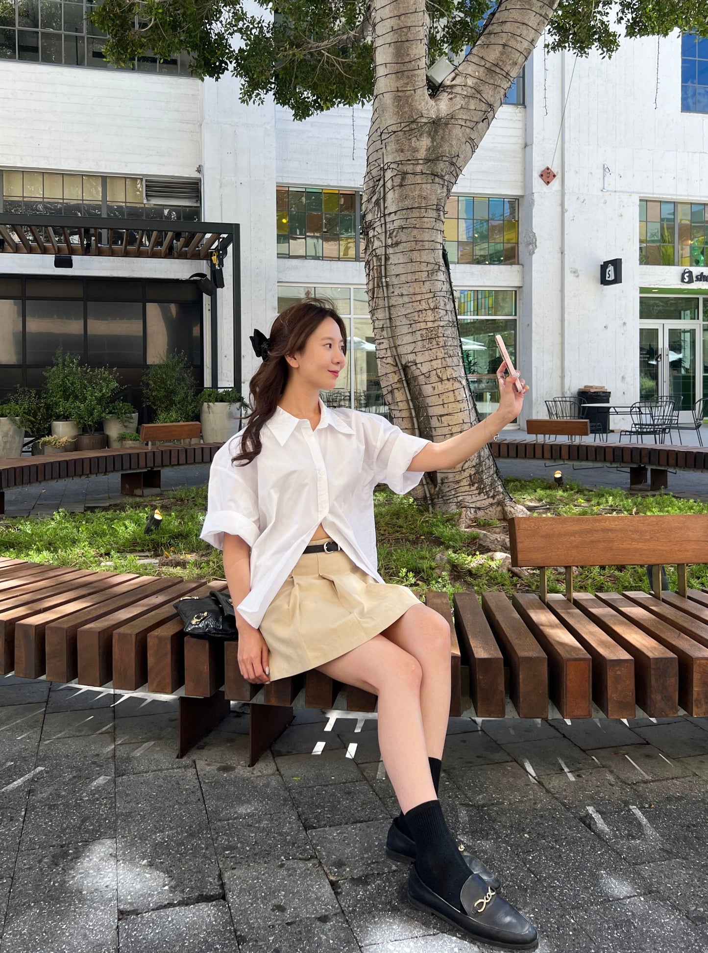 Oversized Short Sleeve Shirt