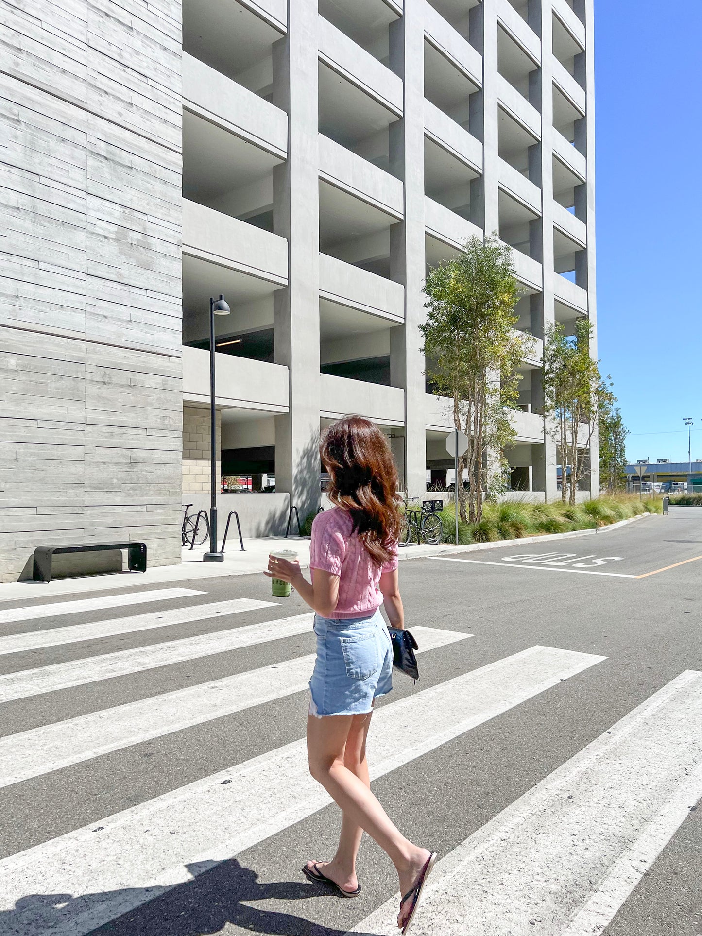Distressed Denim Shorts