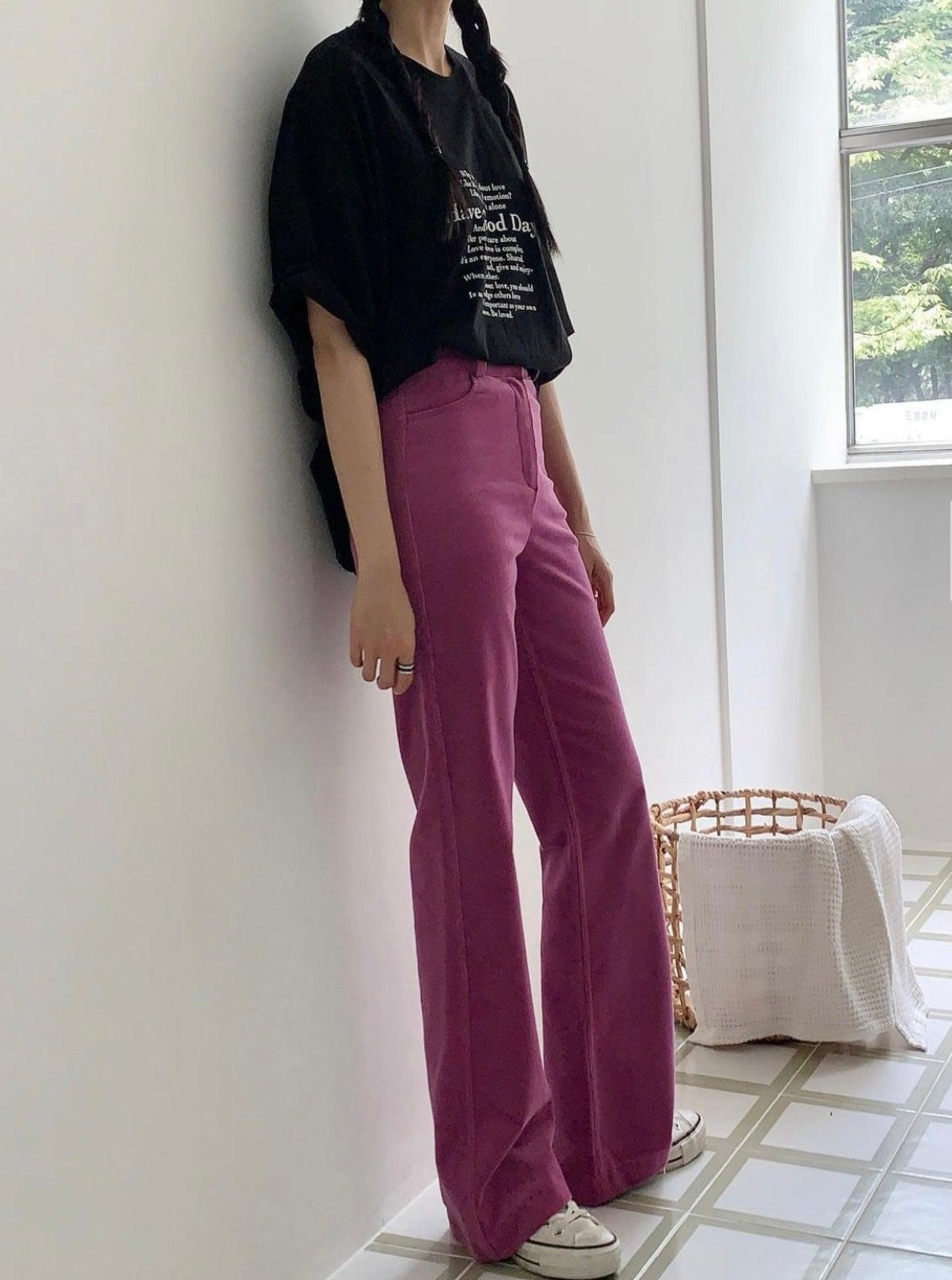 Corduroy Bootcut Pants