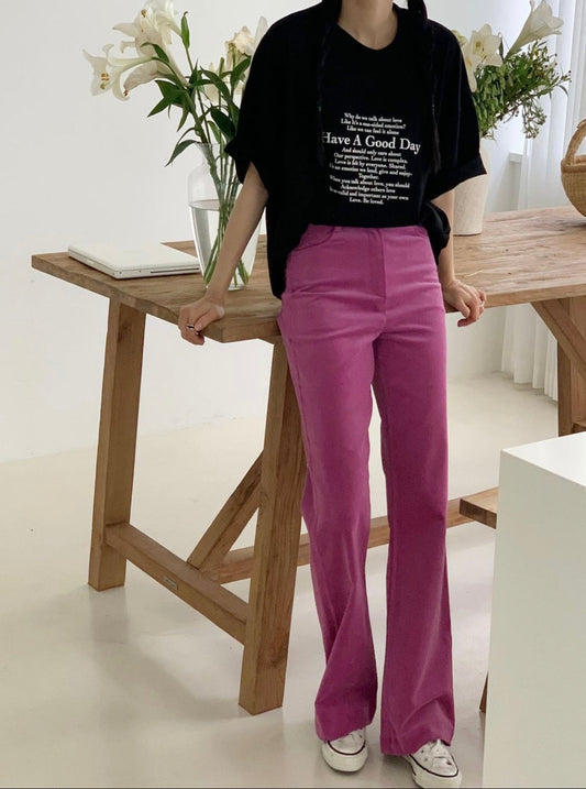 Corduroy Bootcut Pants