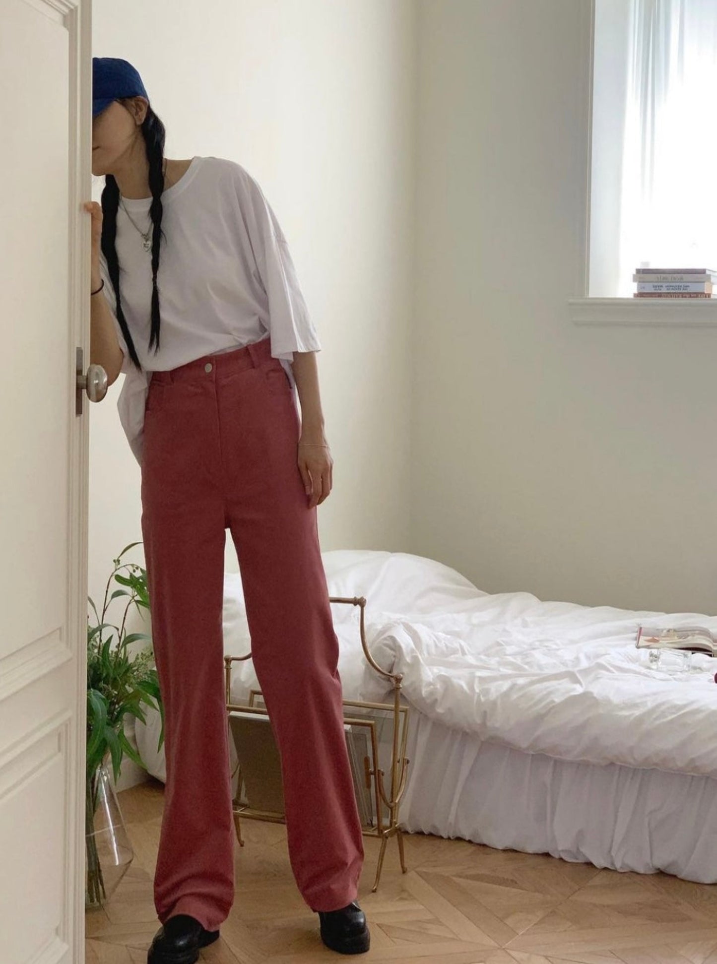 Corduroy Straight Pants
