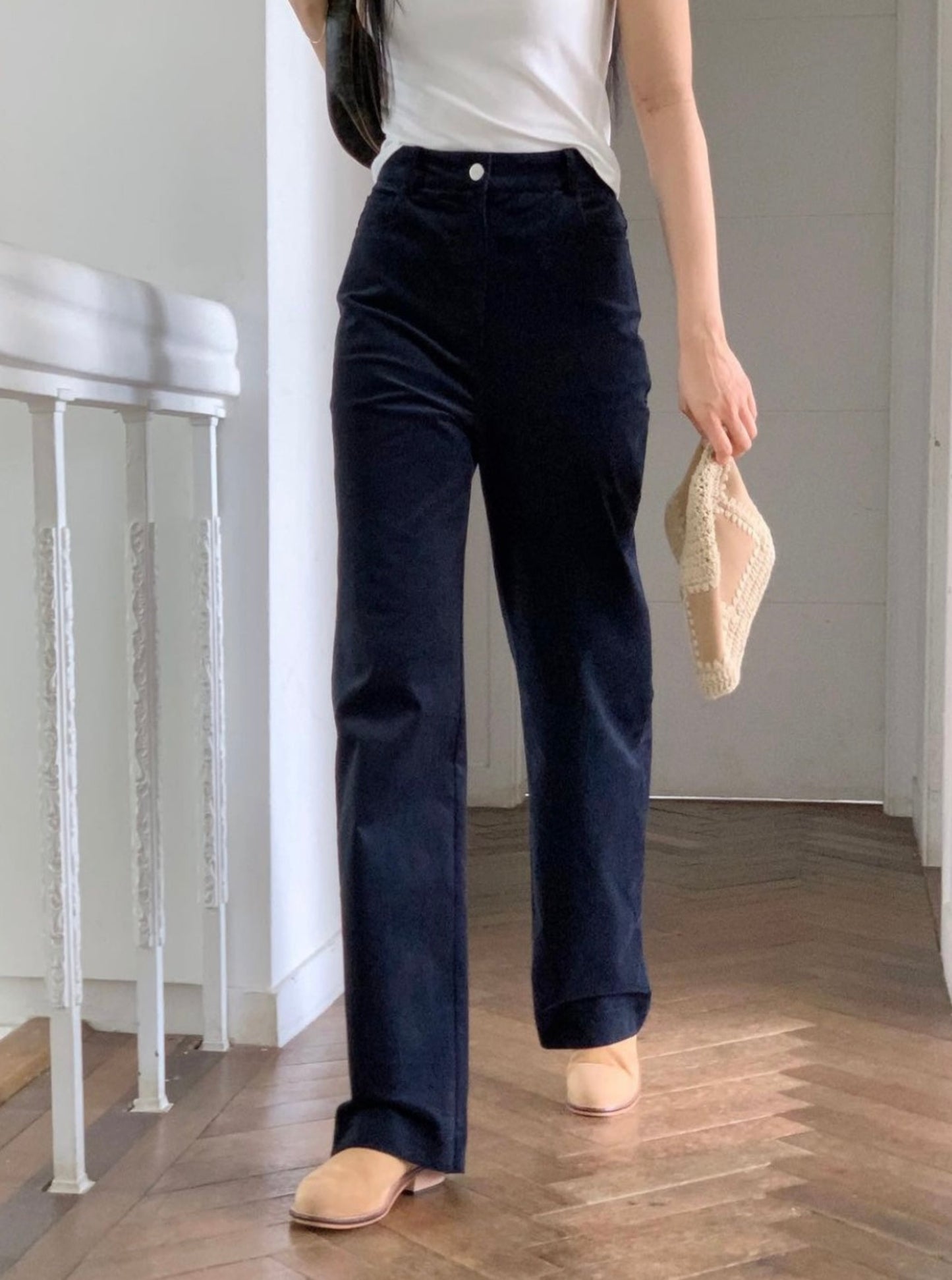 Corduroy Straight Pants