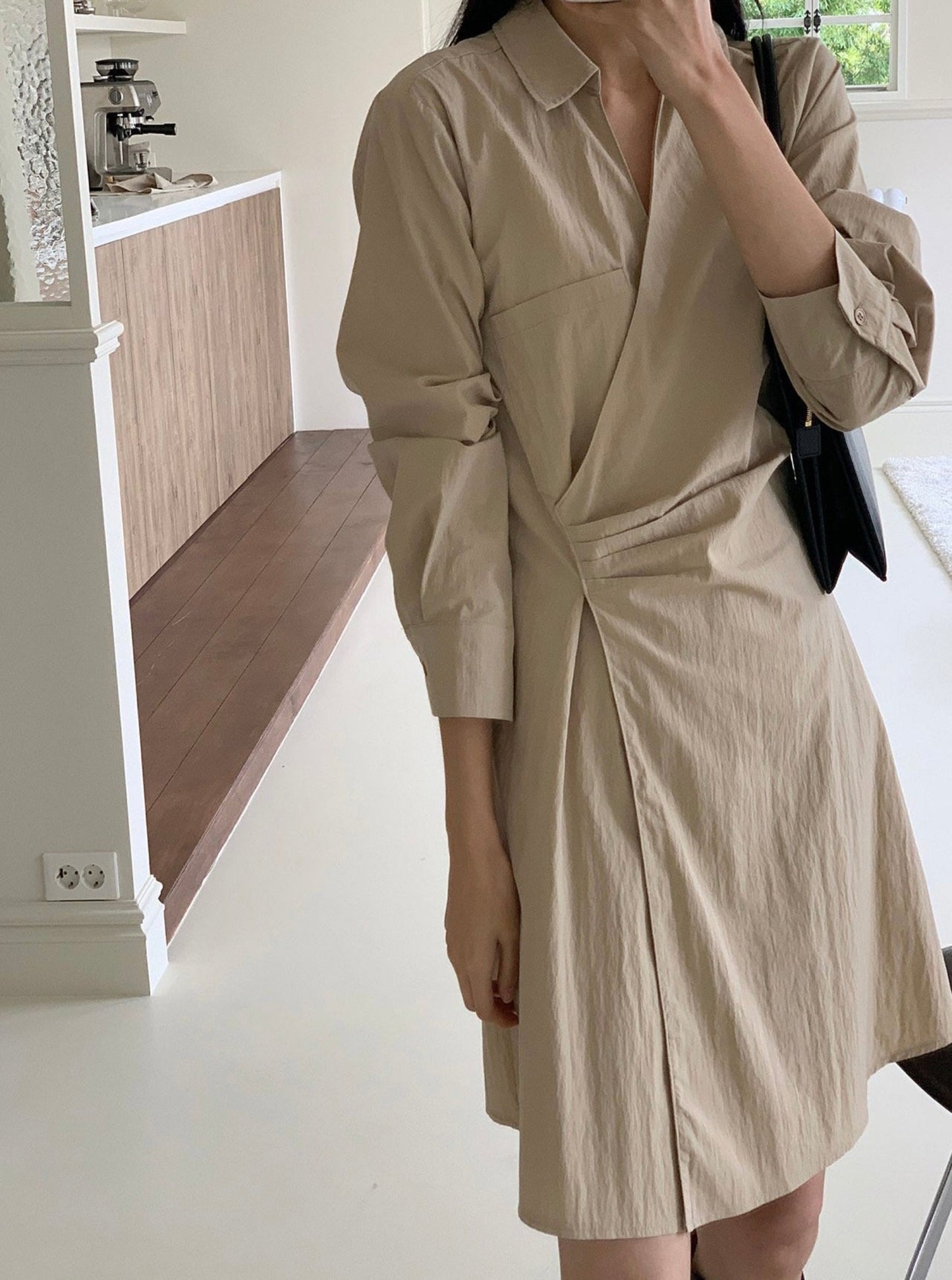 Wrap Shirt Dress