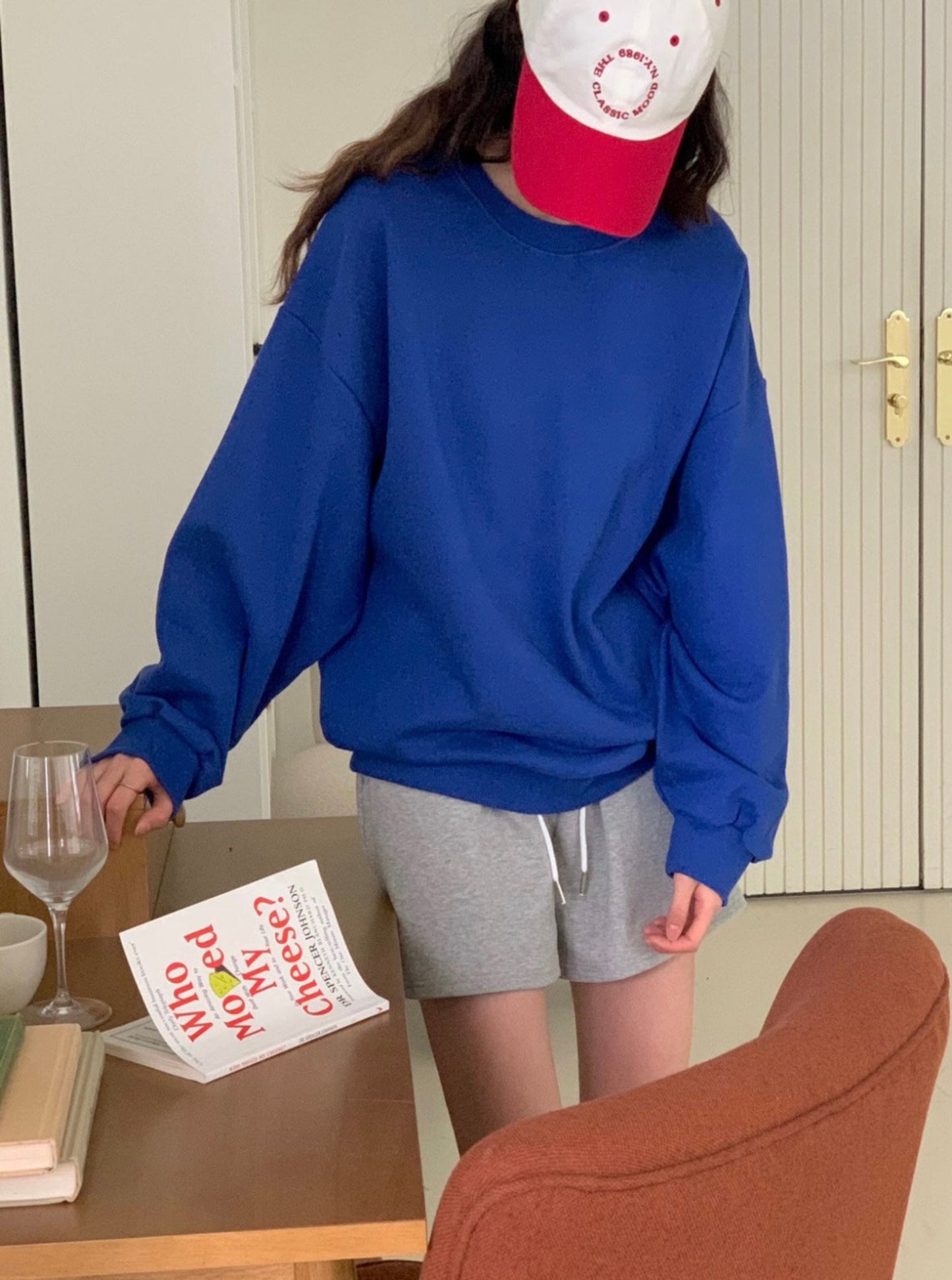 Oversized Solid Sweatshirt