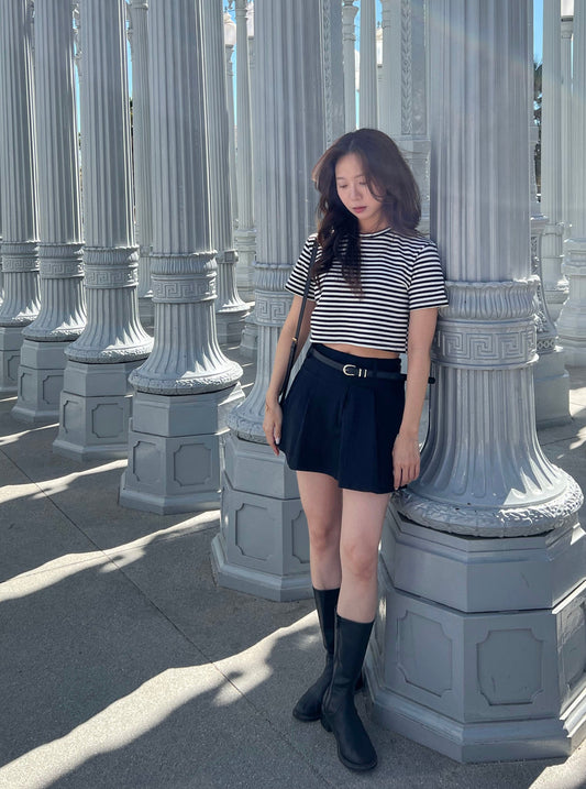 Stripe Cropped Tee
