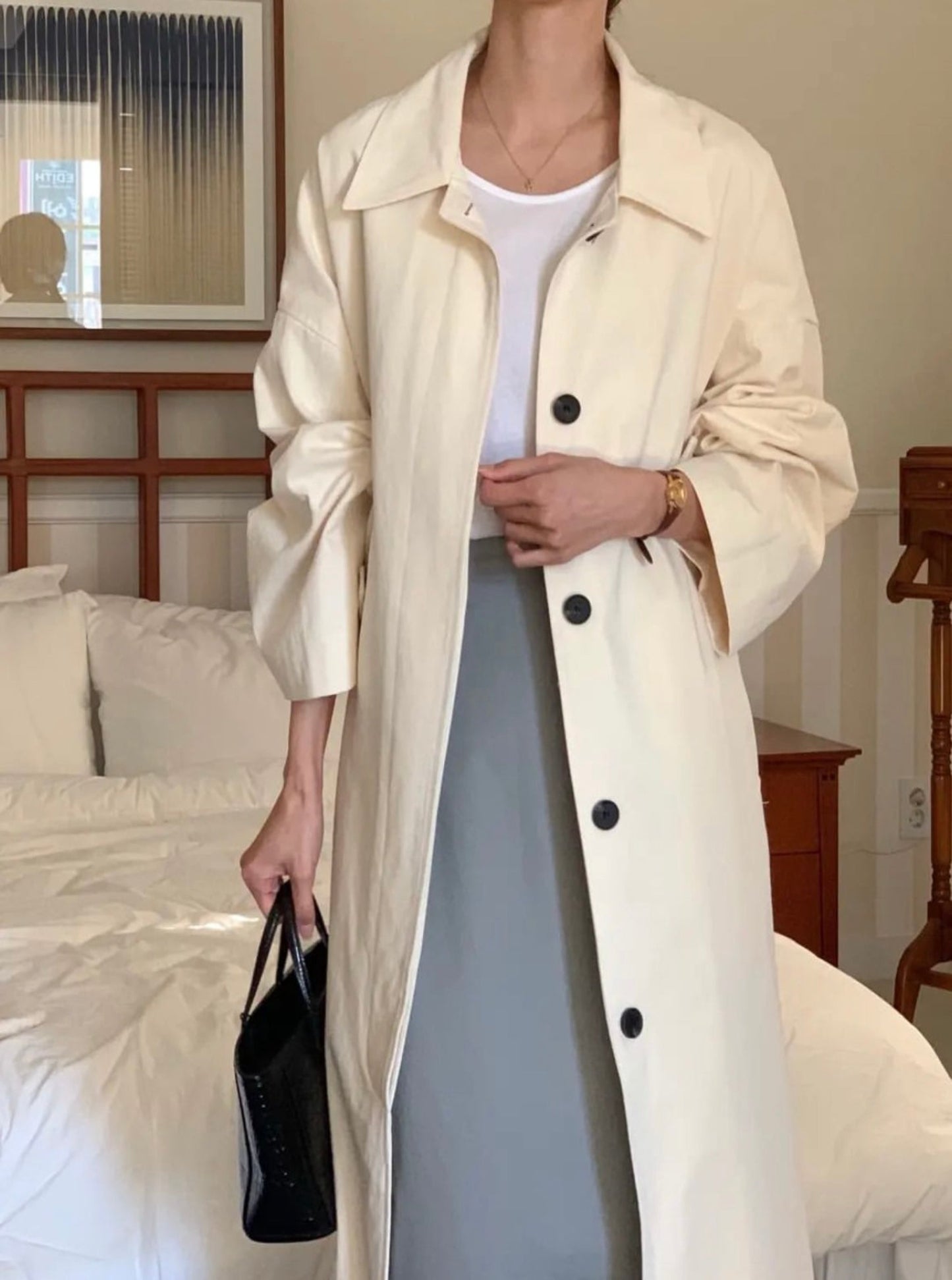 Hoodie Oversized Trench Coat