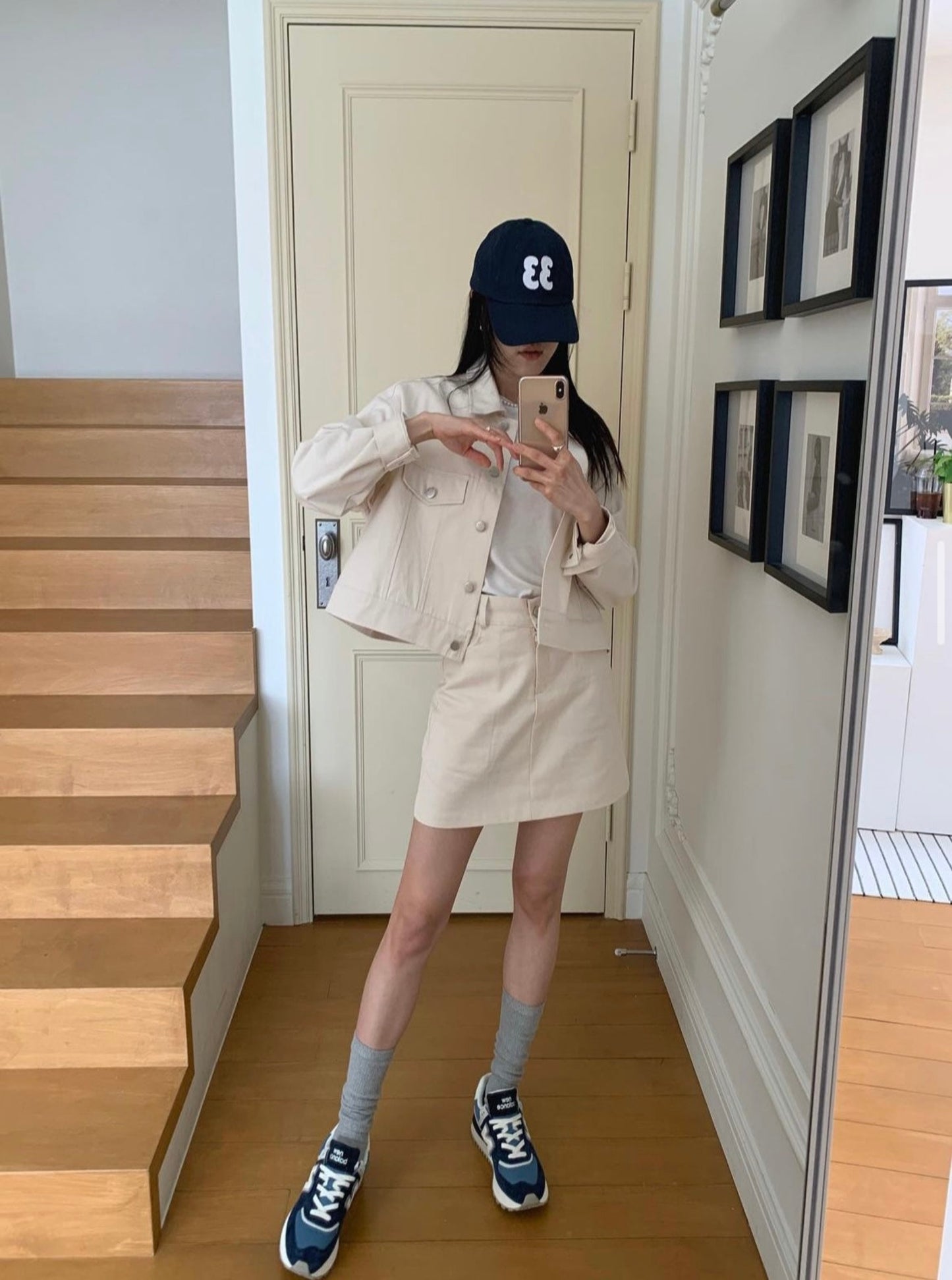 Oversized Jacket With Skirt Set
