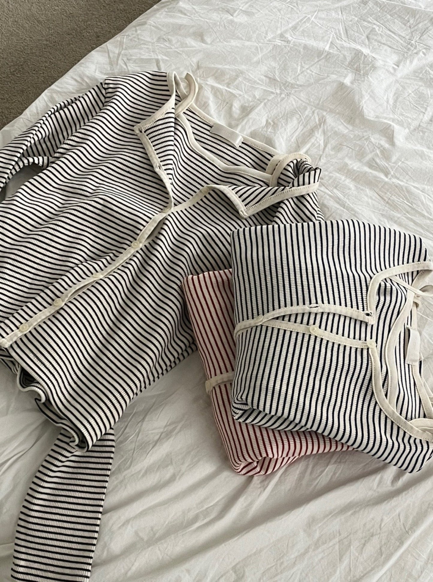 Stripe Cardigan Cami Set
